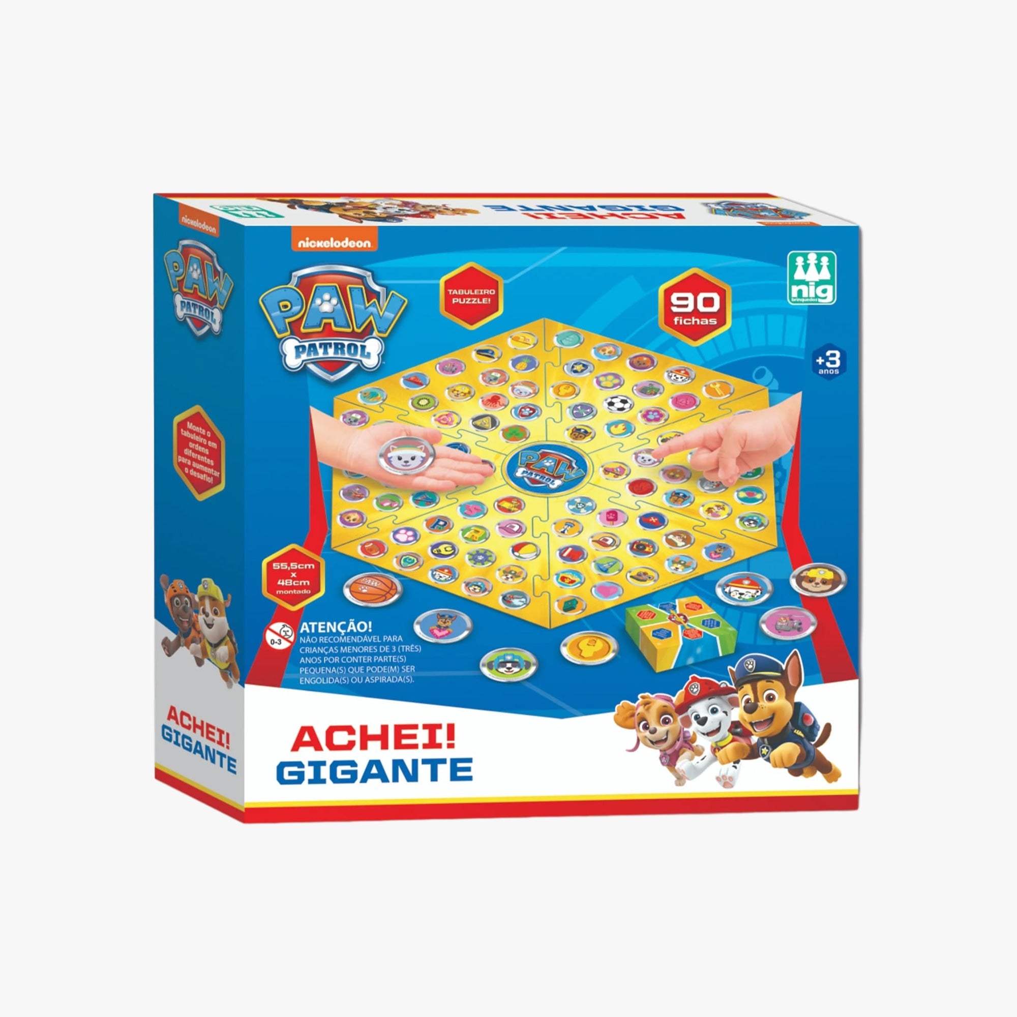 Jogo de Tabuleiro Achei Patrulha Canina