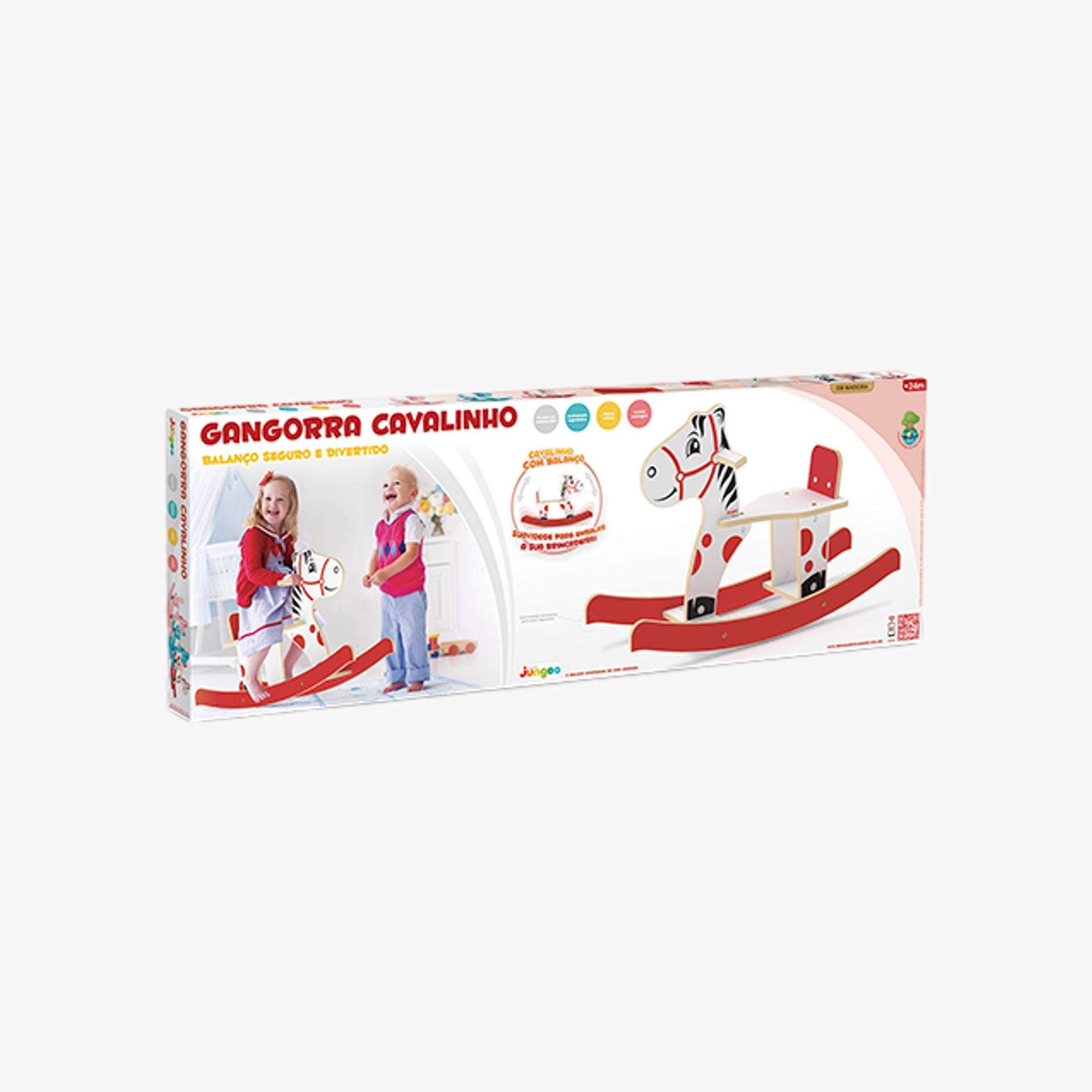 Gangorra Infantil Cavalinho Vermelho