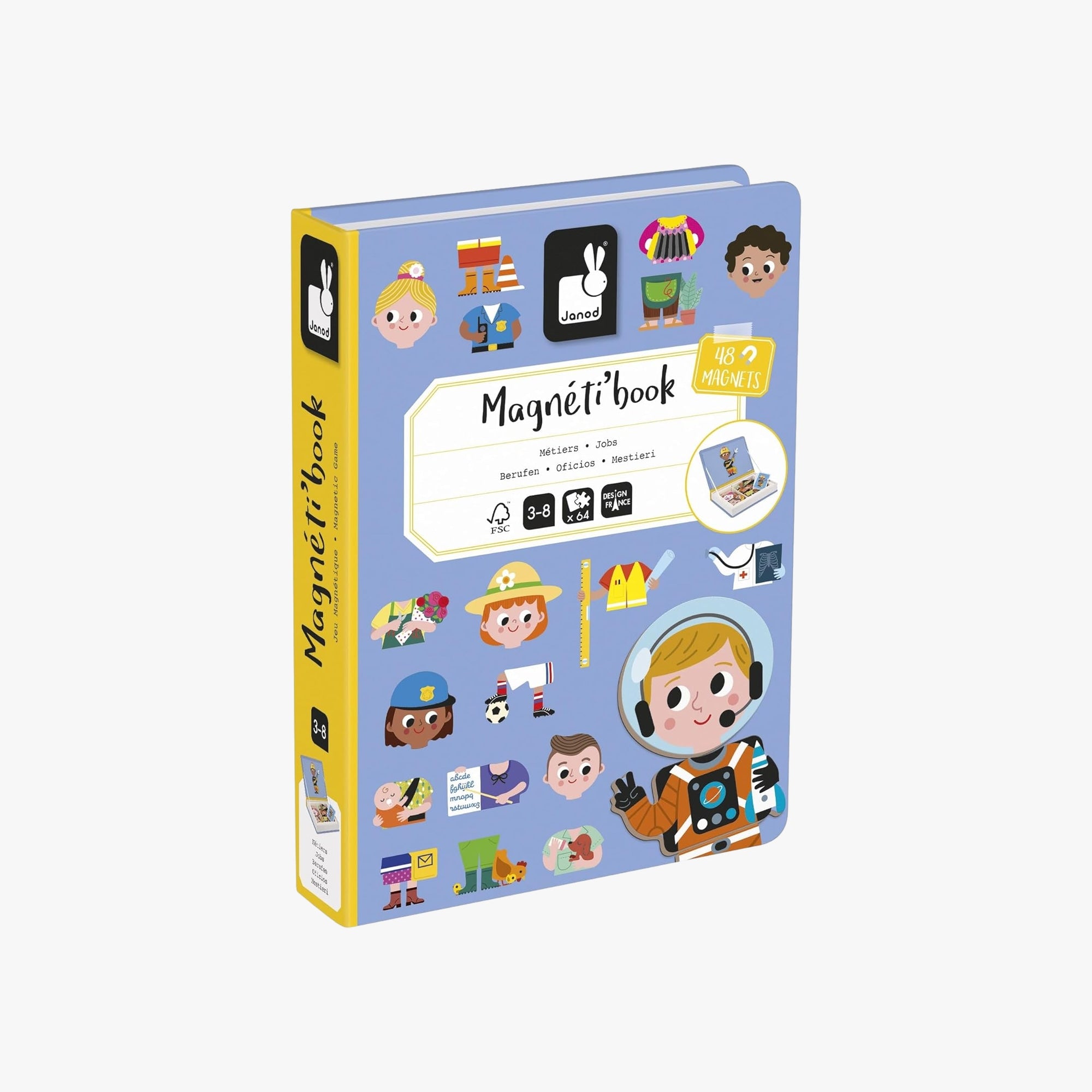 Livro Magnético Portátil Profissões