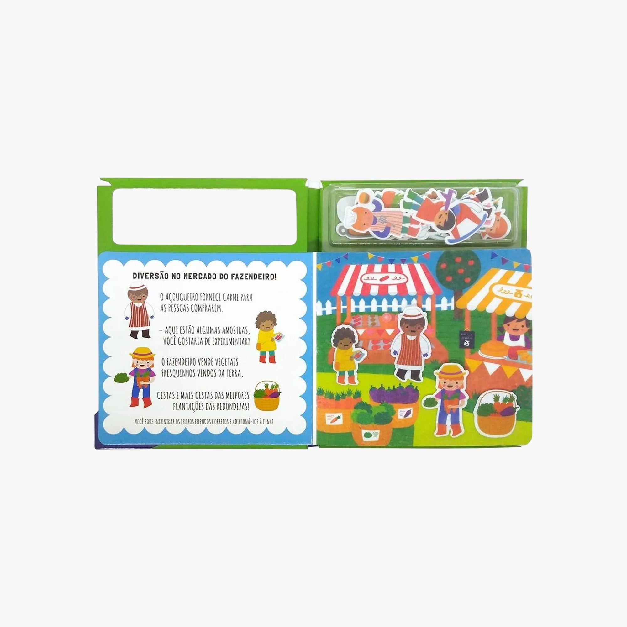 Livro Amigos de Feltro: Olá, Mercado!