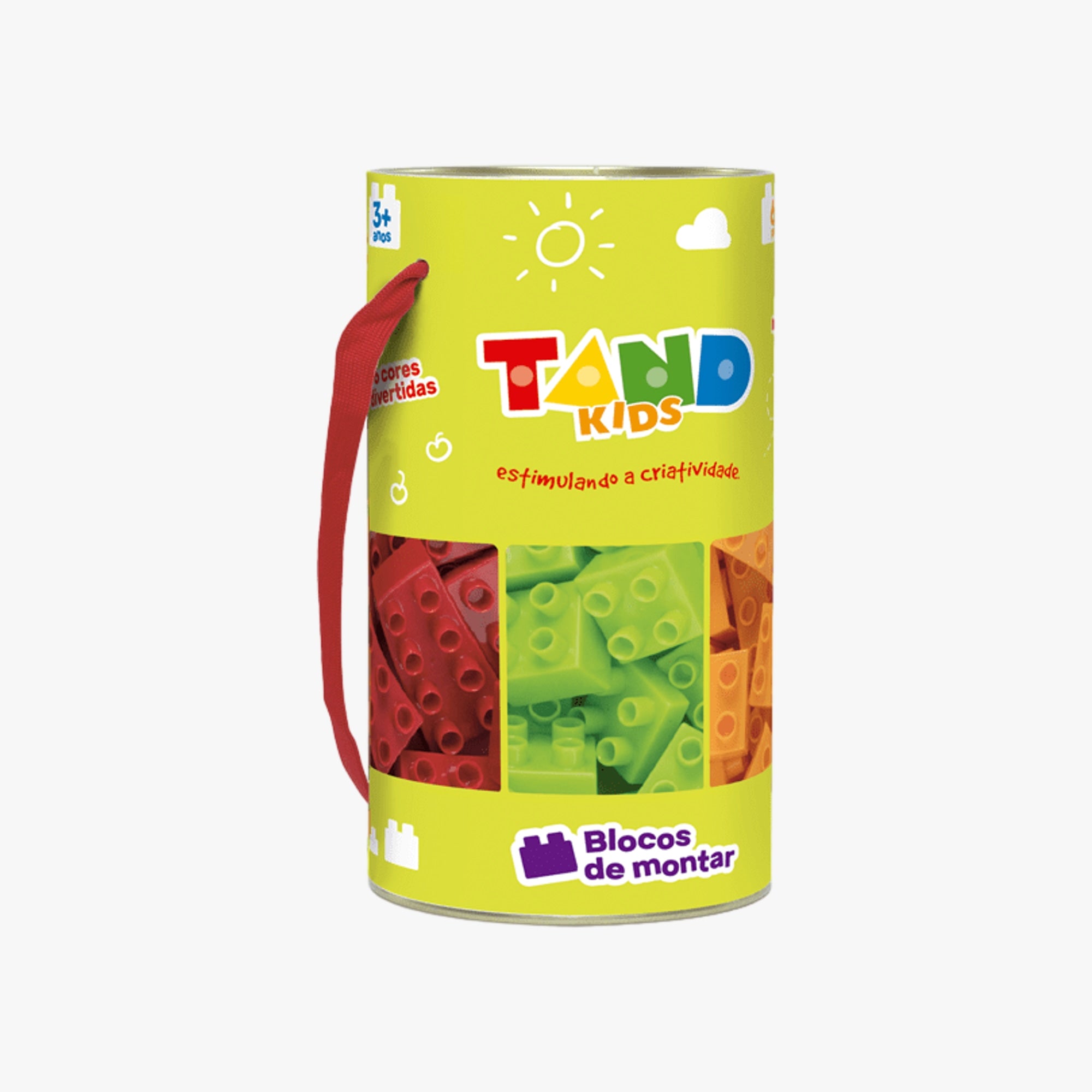 Blocos de Montar Tand na Lata 60 Peças