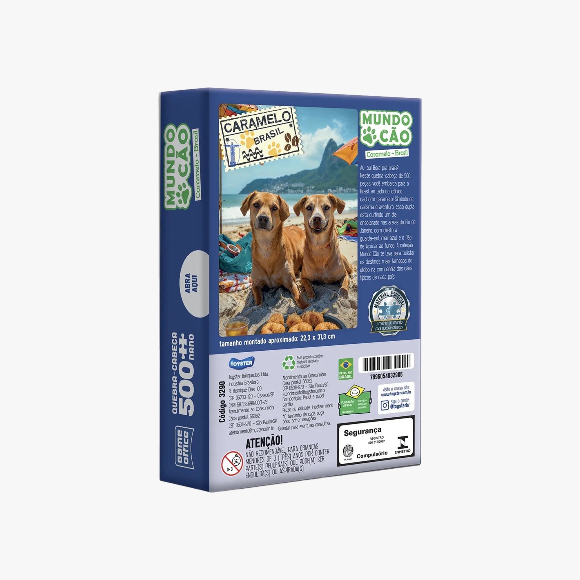 Quebra-Cabeça 500 Peças Mundo Cão Brasil