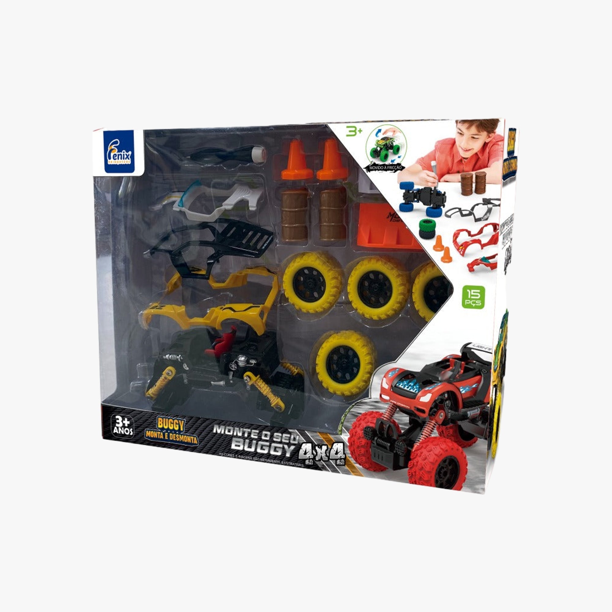 Brinquedo Infantil Monte o Seu Buggy Amarelo