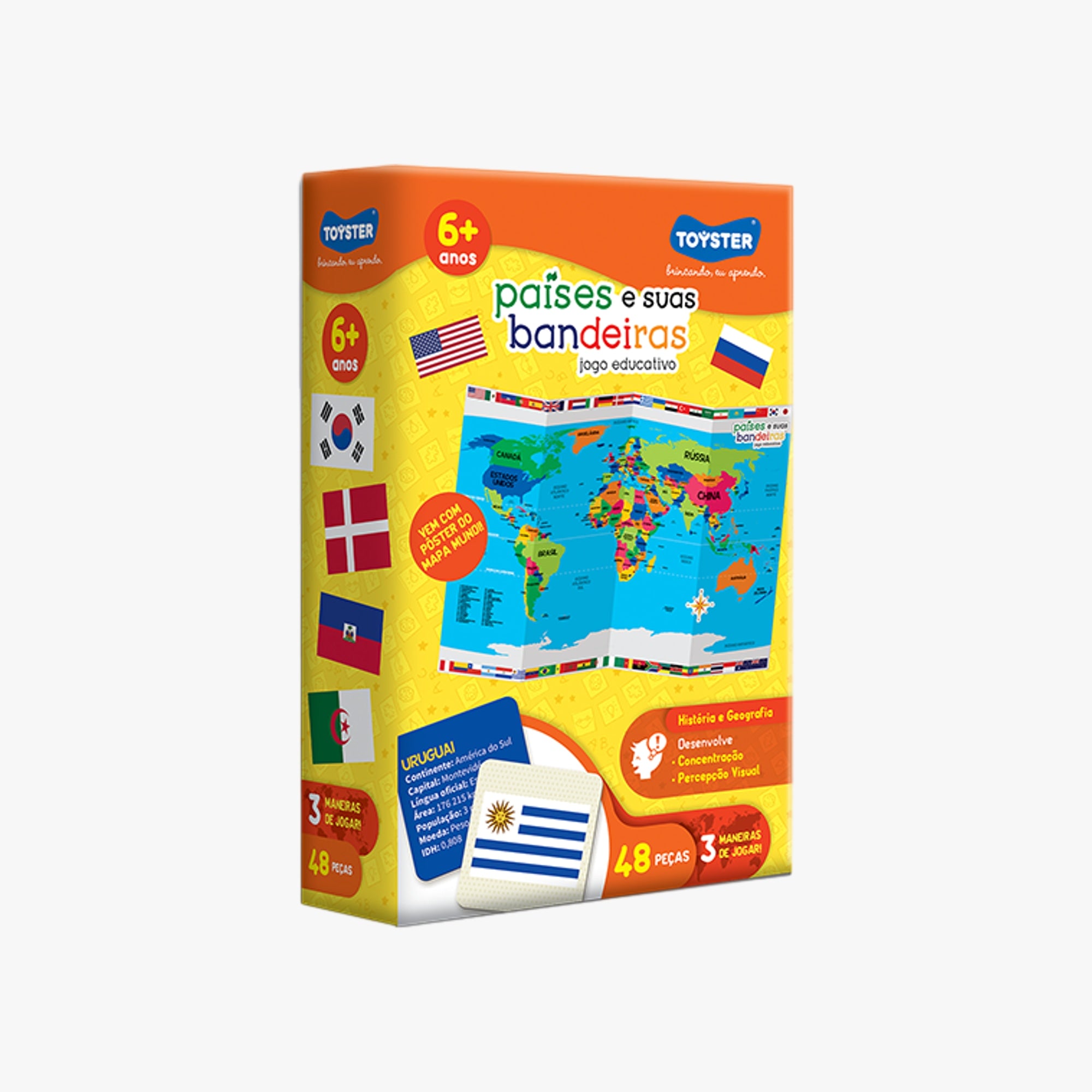 Jogo Educativo Países e Suas Bandeiras