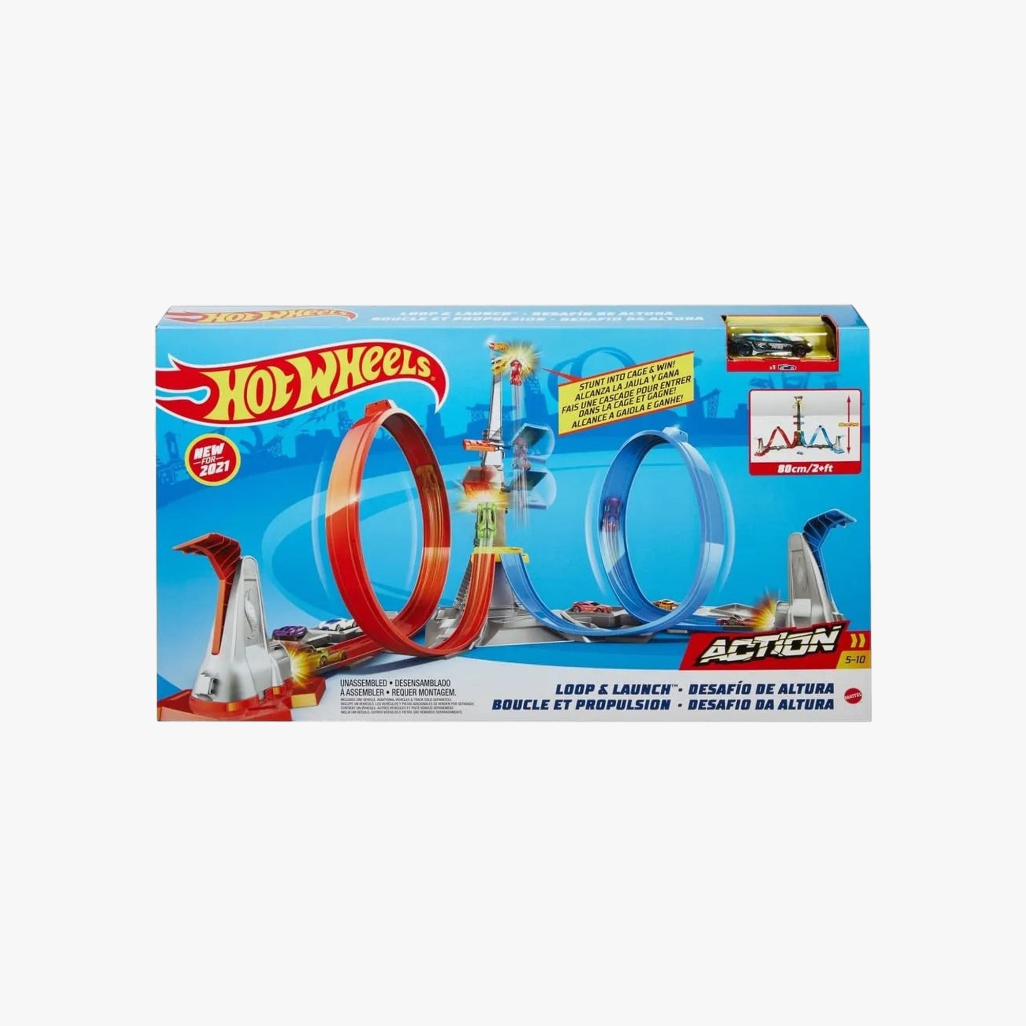 Brinquedo Infantil - Hot Wheels Action Pista Desafio Nas Alturas