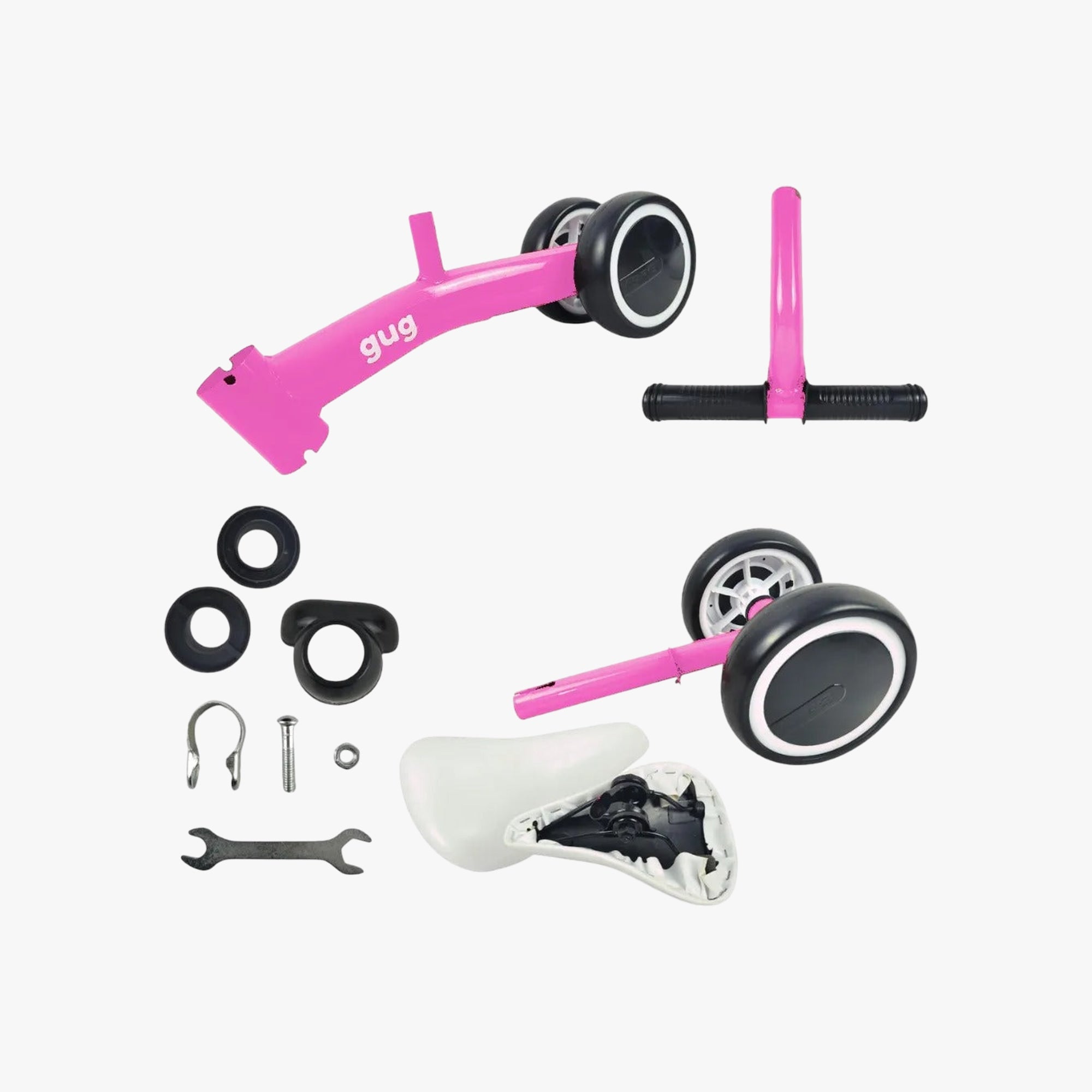 Bicicleta Infantil de Equilíbrio Rosa