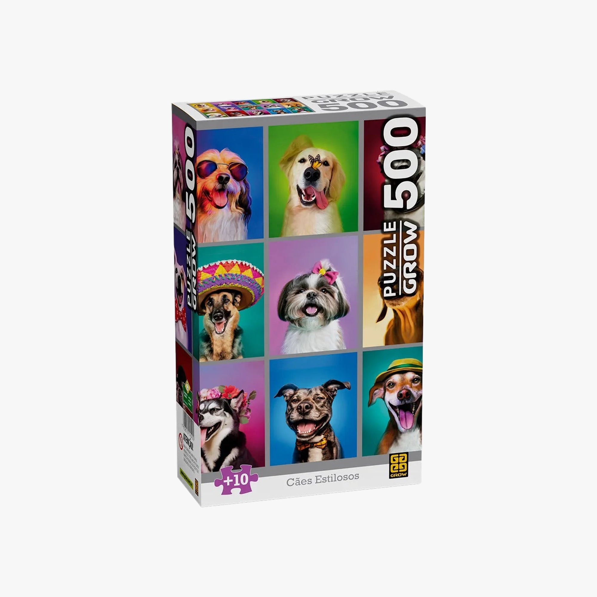 Quebra-Cabeça Cães Estilosos 500 Peças