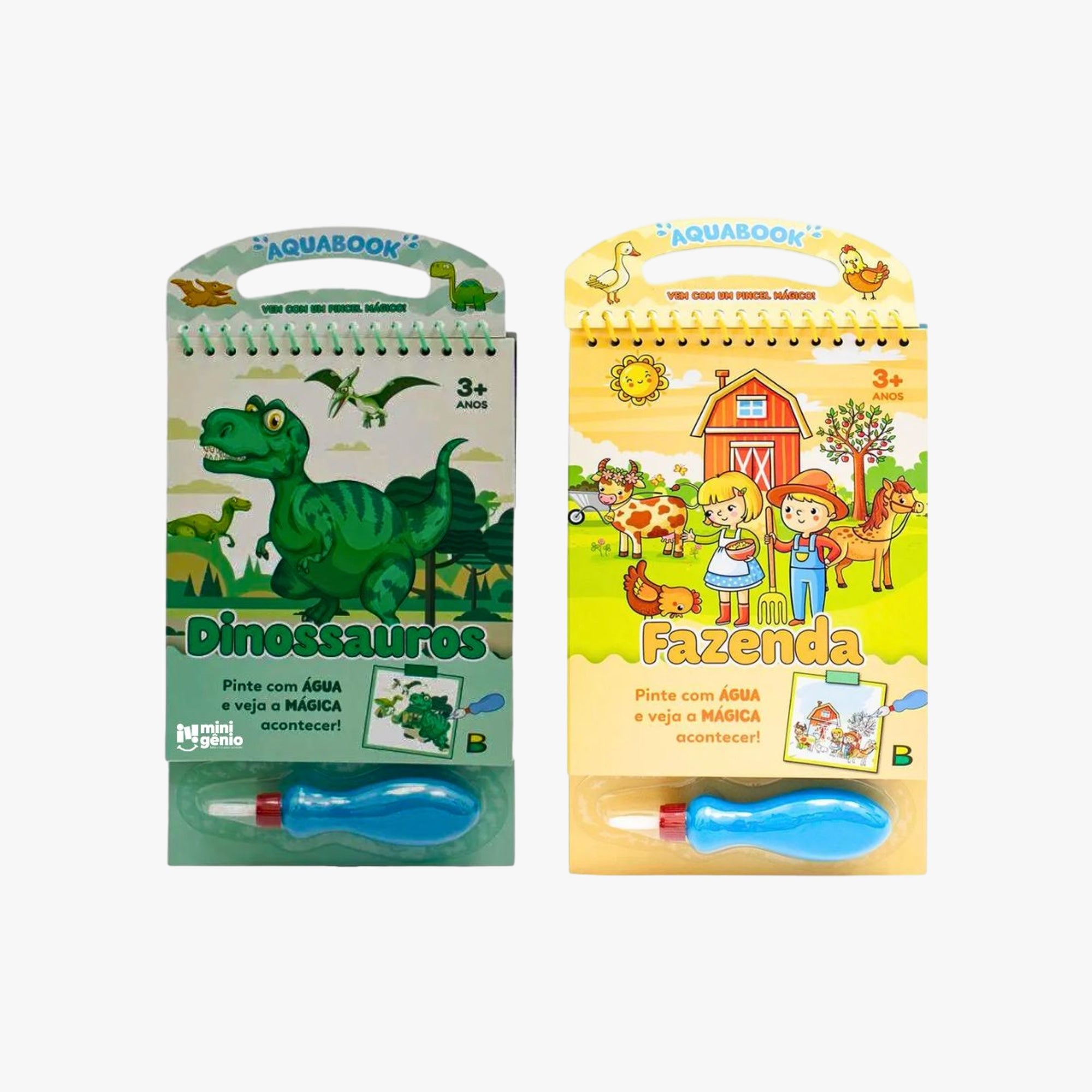 Kit com 2 Aquabook com Atividades Meninos