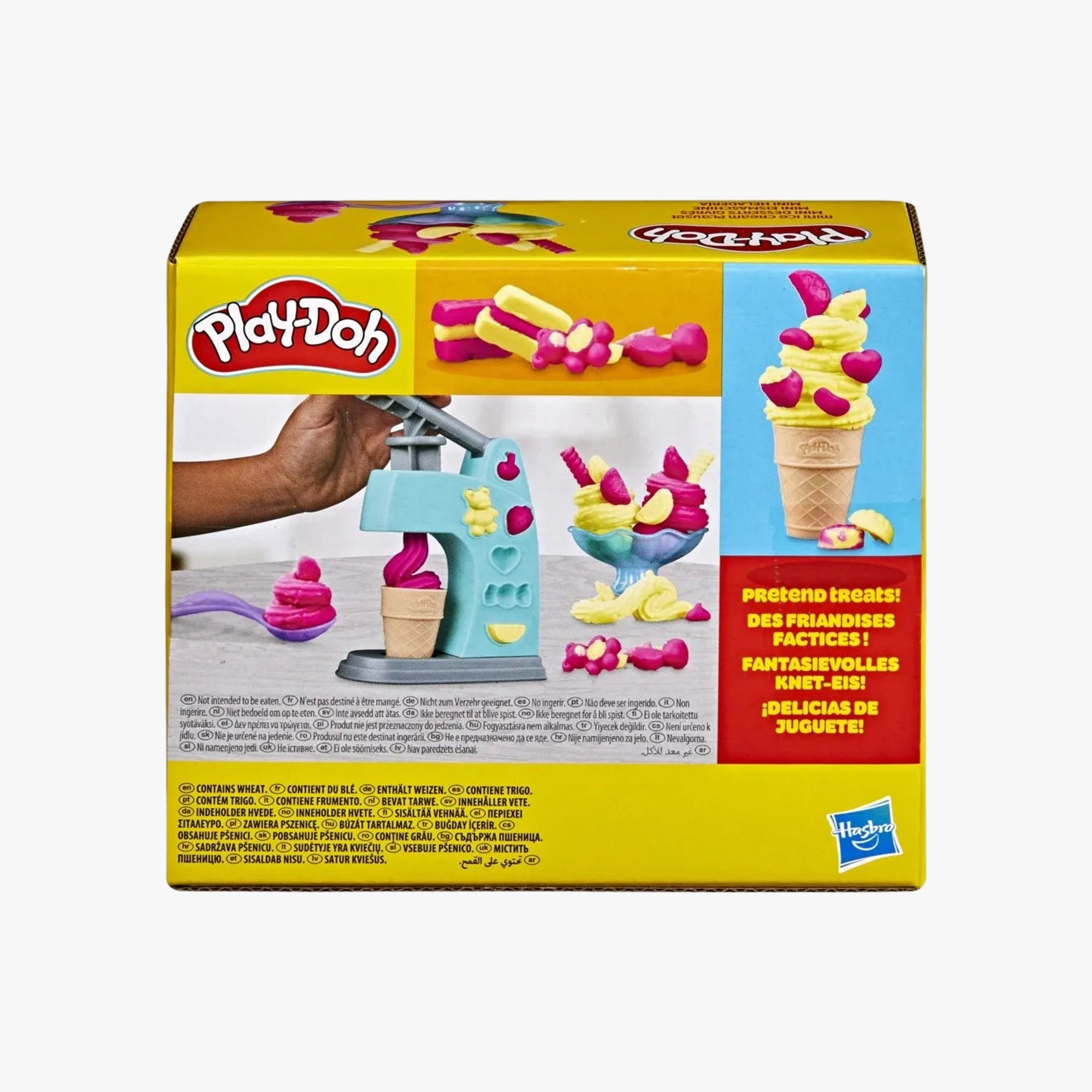 Manivela da sorveteria Play-Doh que cria granulado redondo e em estrela