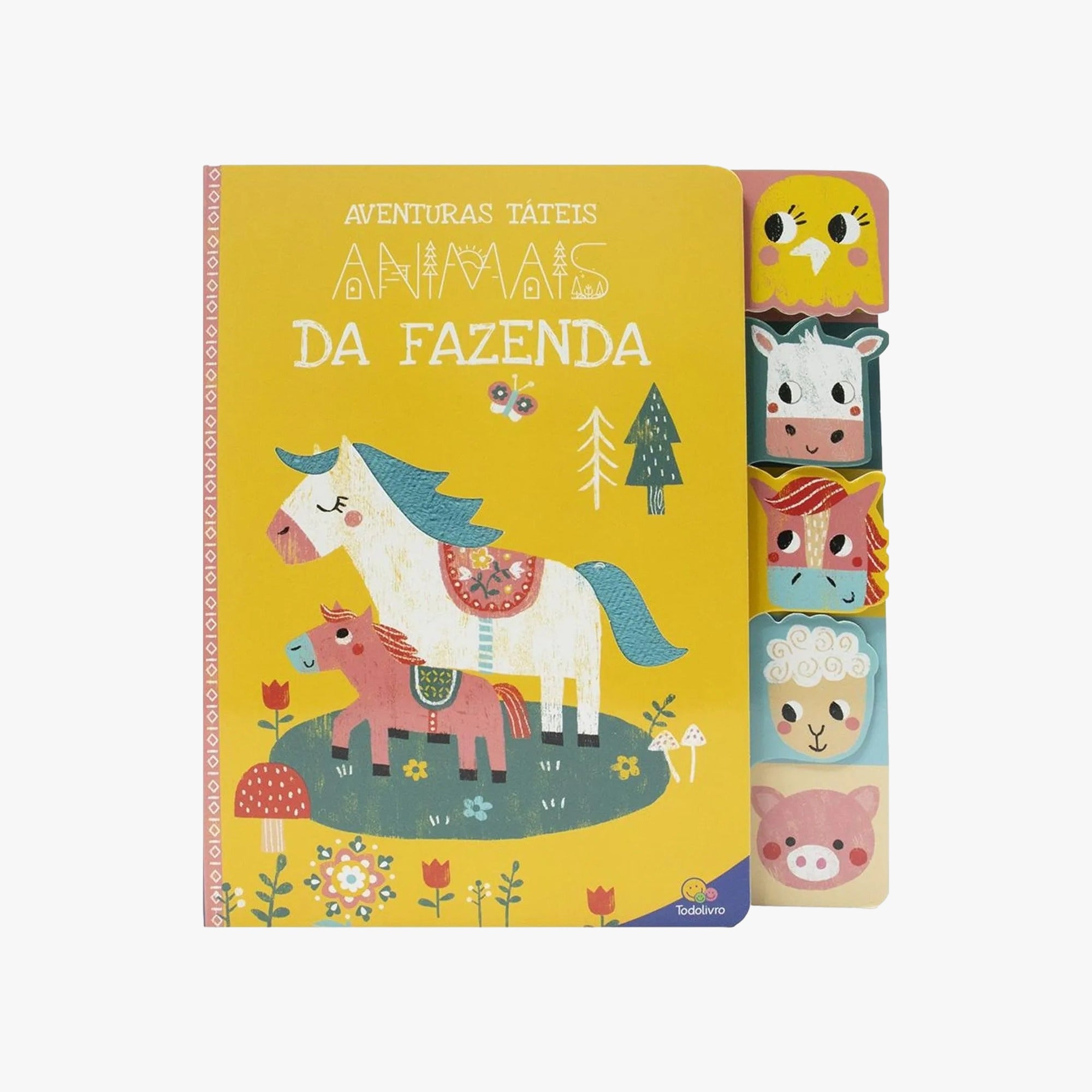 Livro Aventuras Táteis: Animais da Fazenda