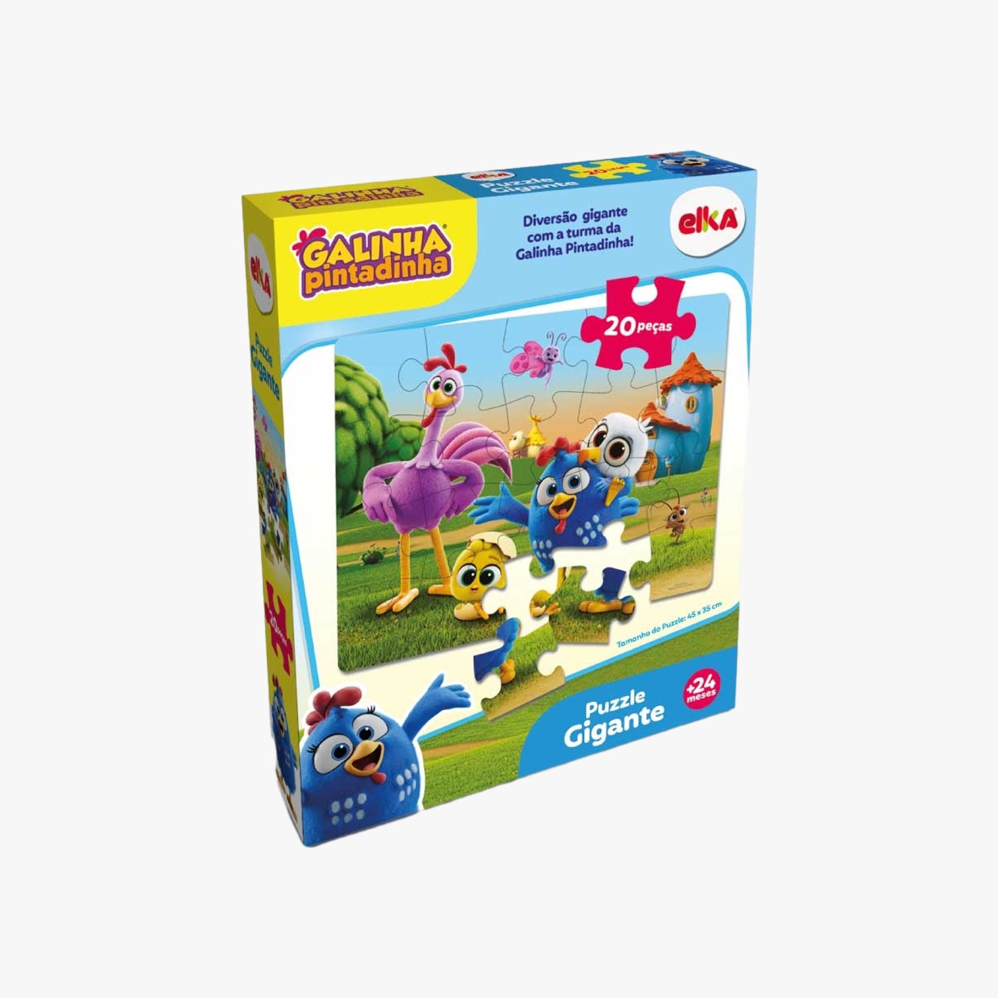 Quebra-Cabeça Infantil Galinha Pintadinha 20 Peças