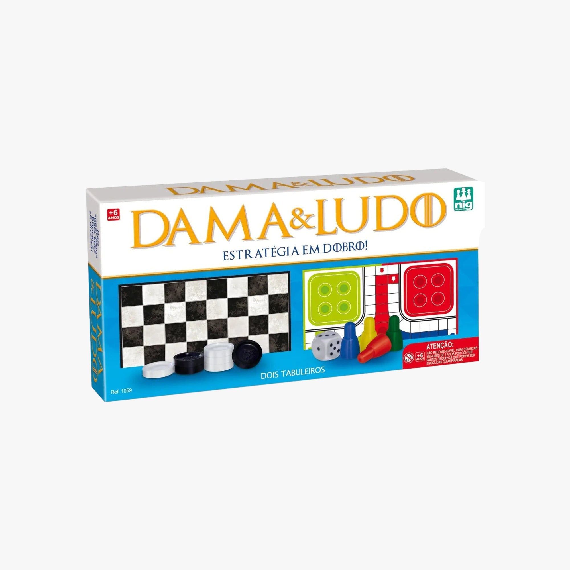 Jogo Dama & Ludo Tradicional
