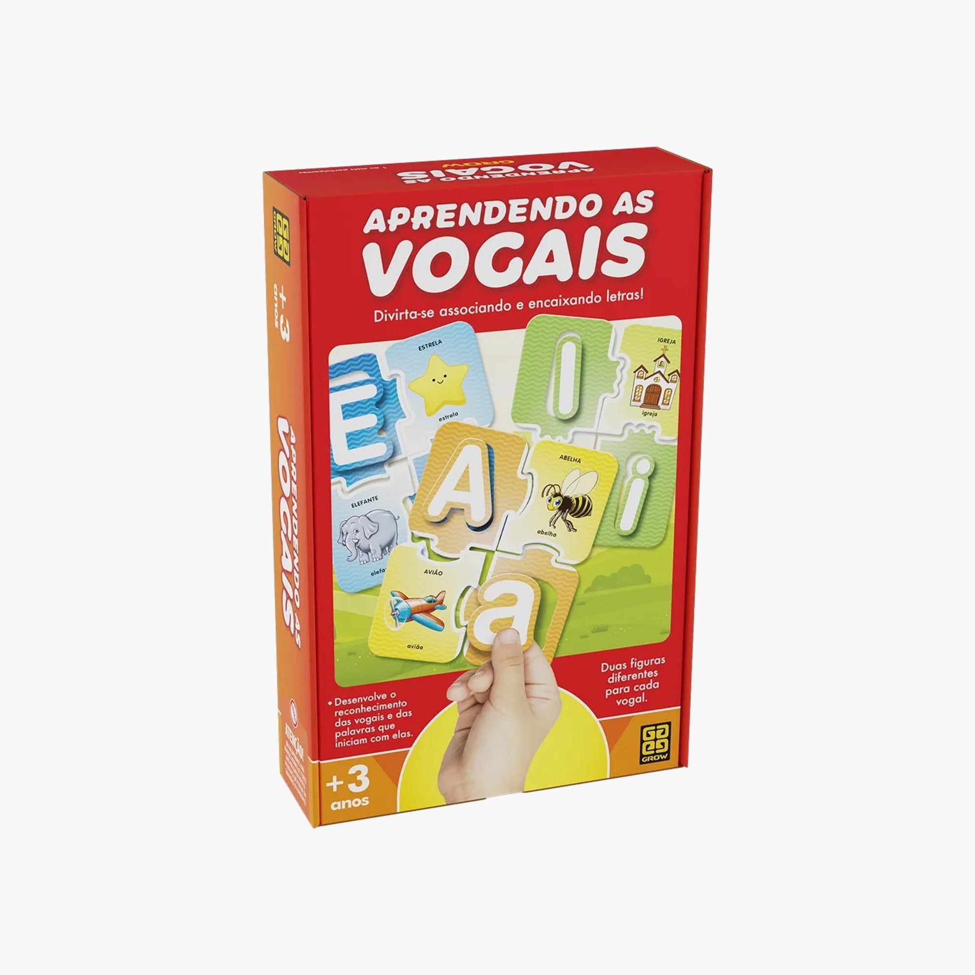 Jogo Educativo Aprendendo as Vogais Grow