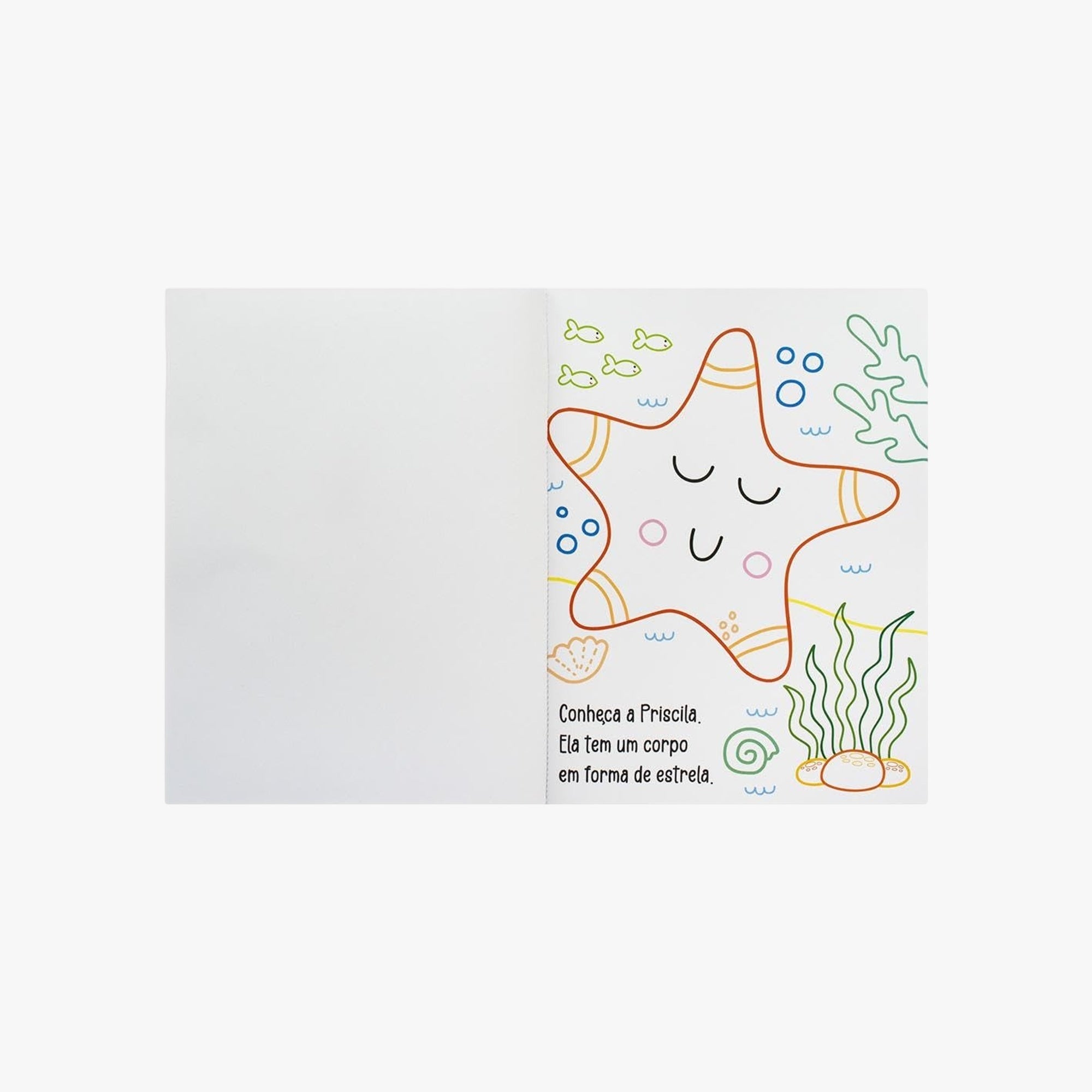Livro de Colorir Brilhante Vida Marinha