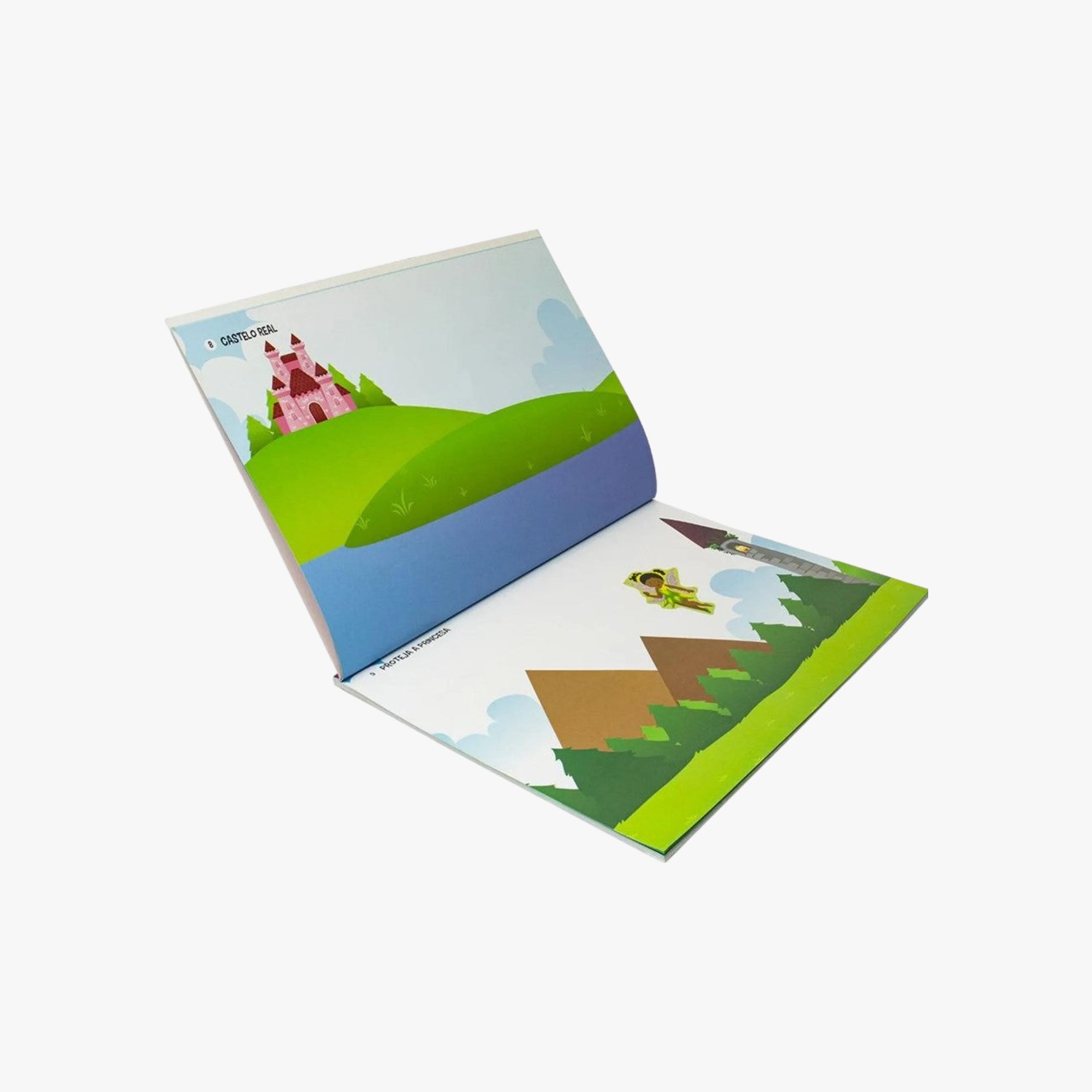 Livro Crie Contos com 500 Adesivos Princesas
