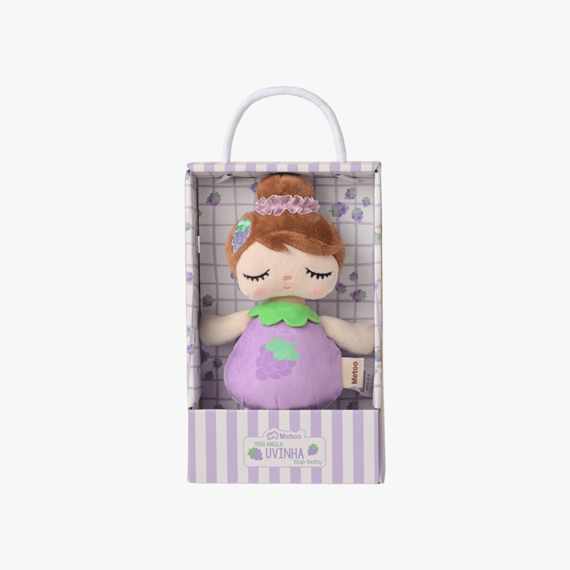 Mini Boneca Infantil de Pano Frutinha Uvinha