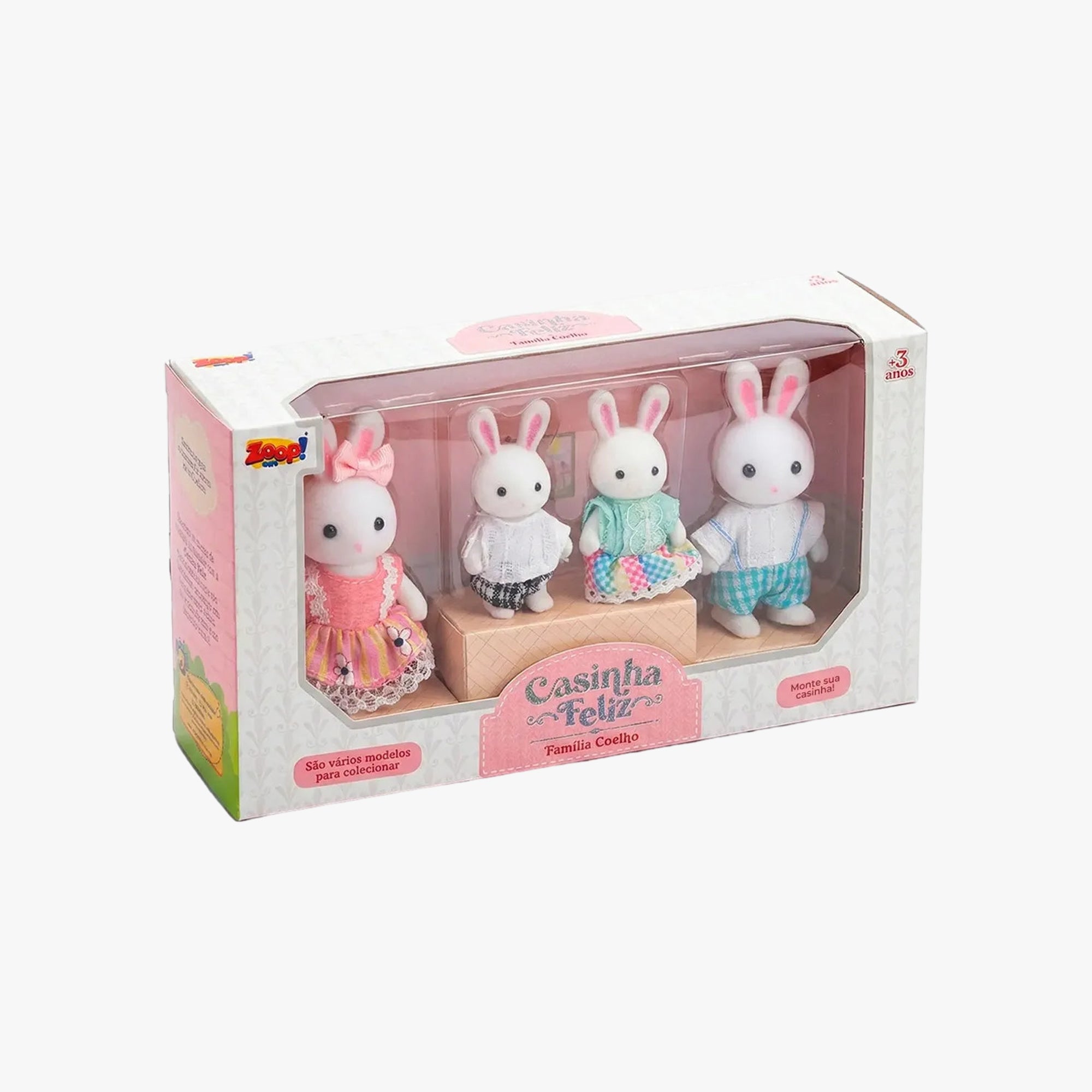 Brinquedo Casinha Feliz - Família Coelho