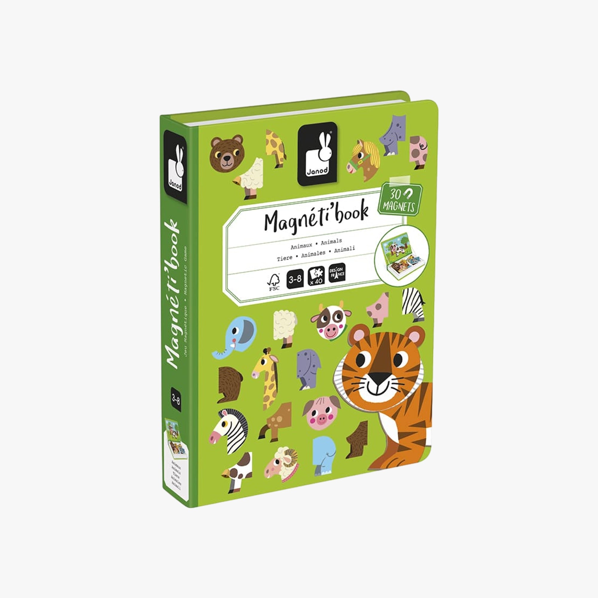 Livro Magnético Portatil Vida Animal