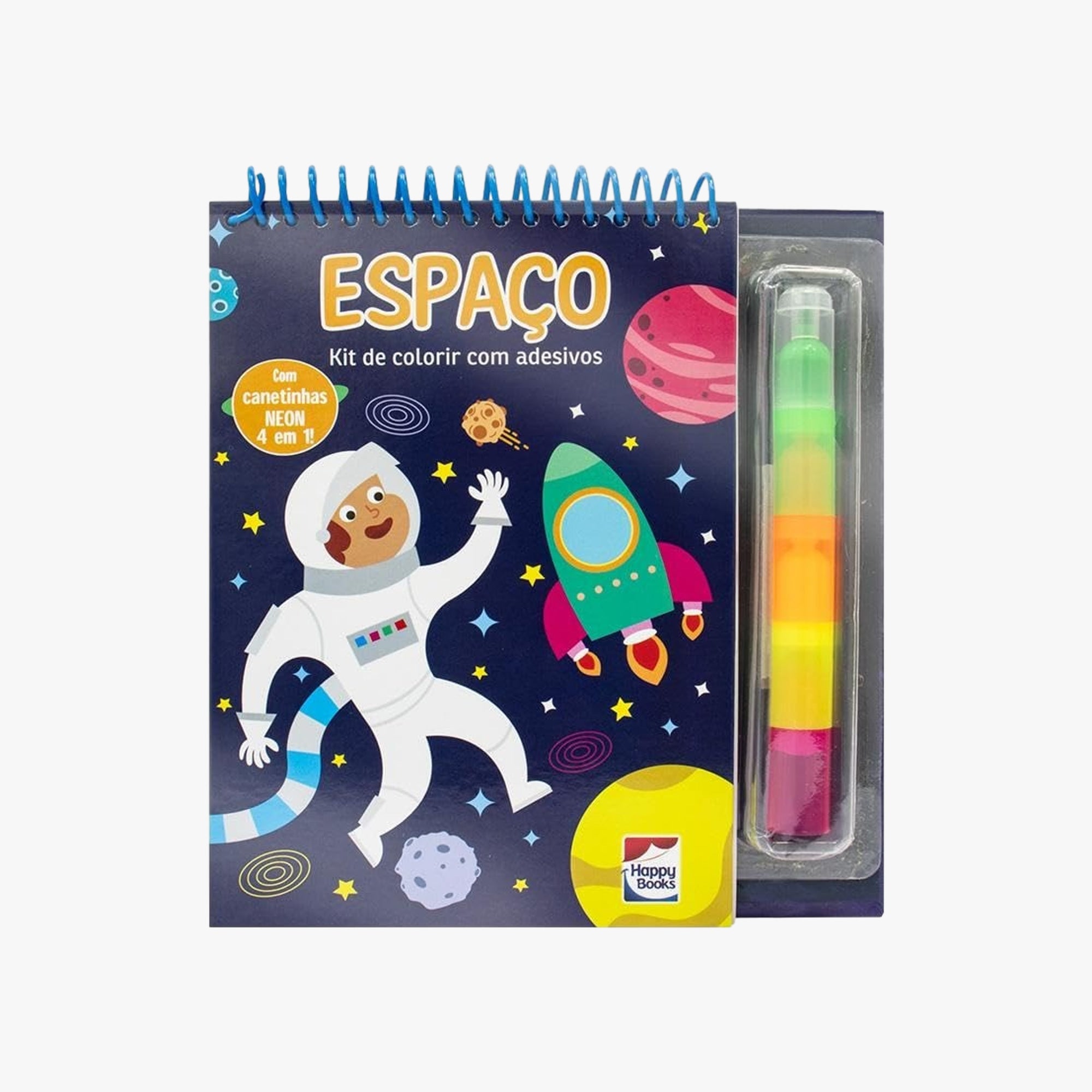 Livro de colorir Canetinhas Neon
