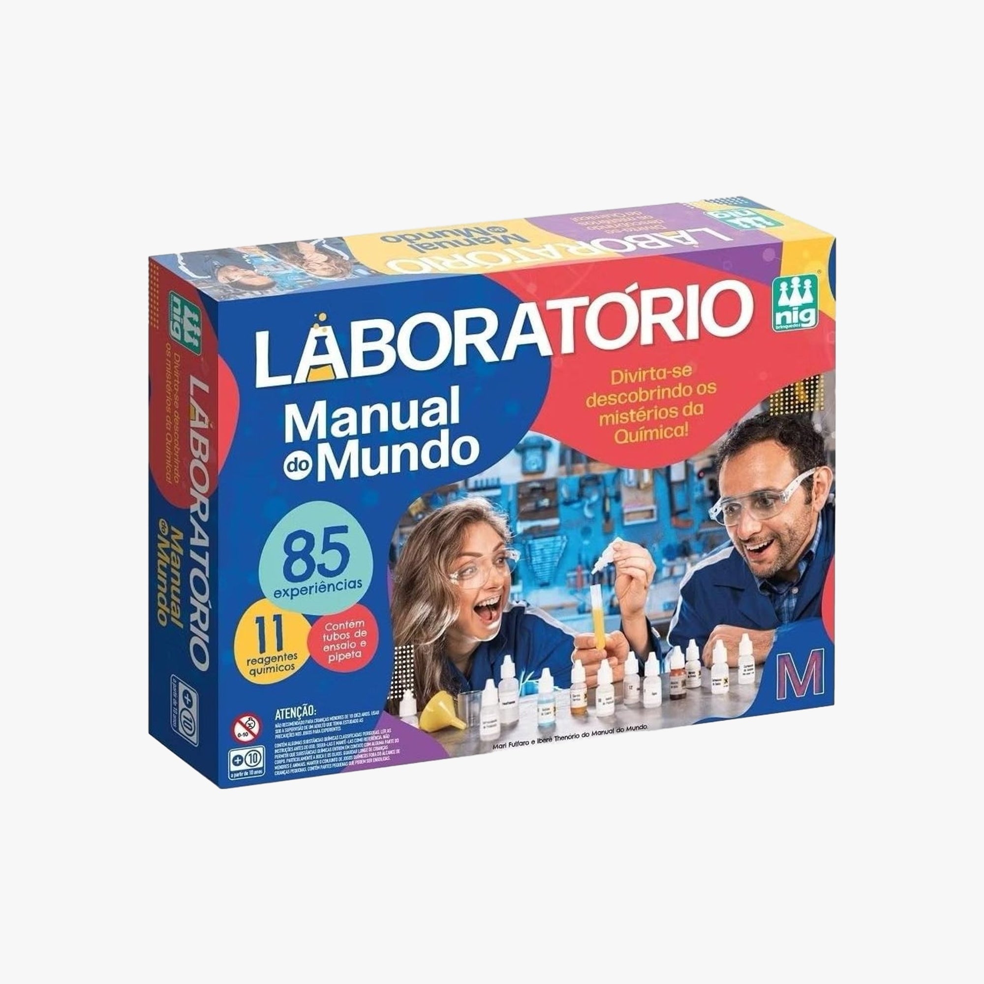Jogo experiências Laboratório Manual do Mundo
