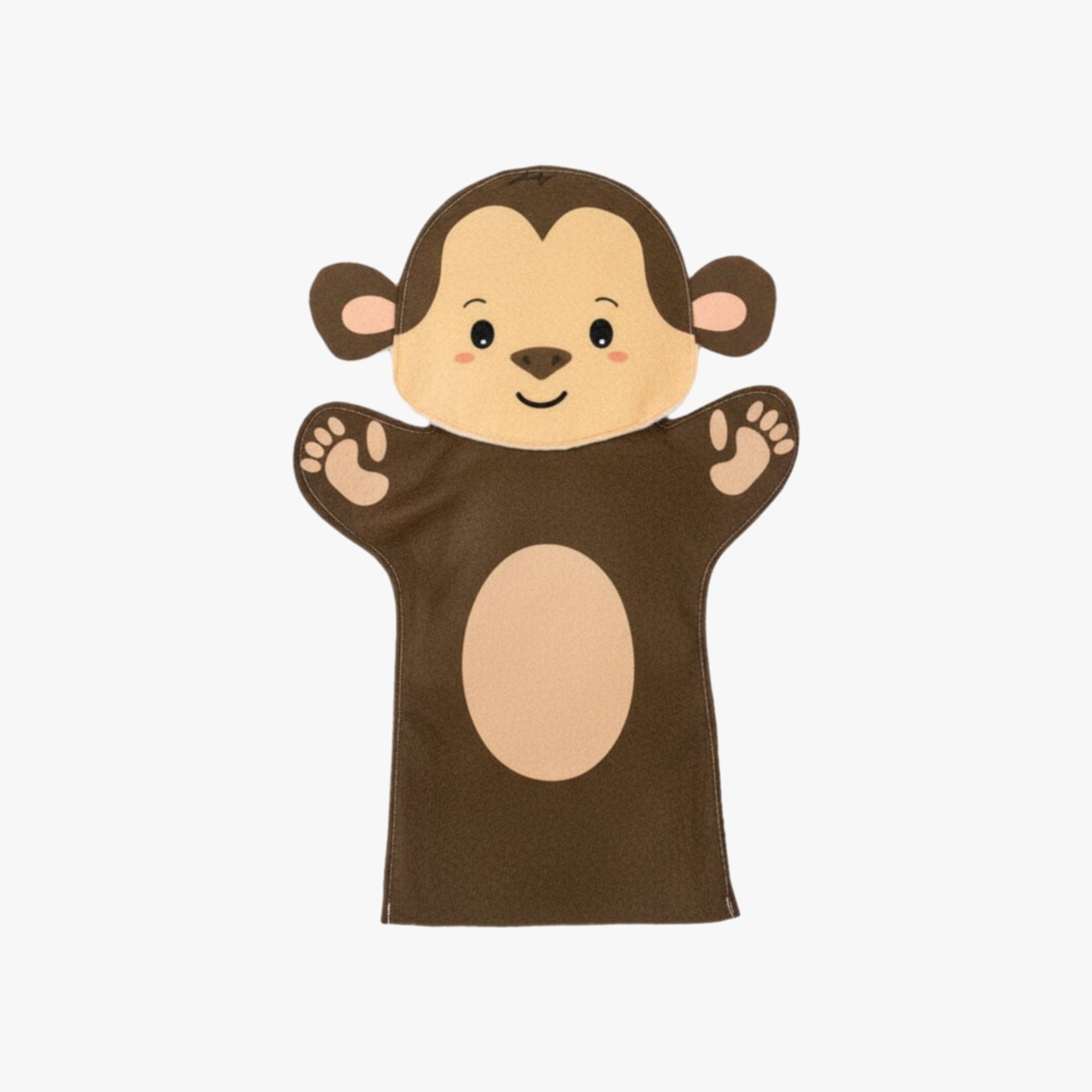 Fantoche de Mão Macaco - Brinquedo Infantil Educativo