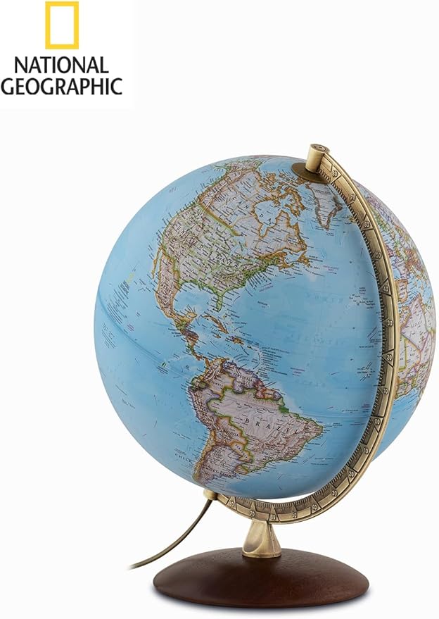 Globo Terrestre Luminoso: National Geographic Gold Classic