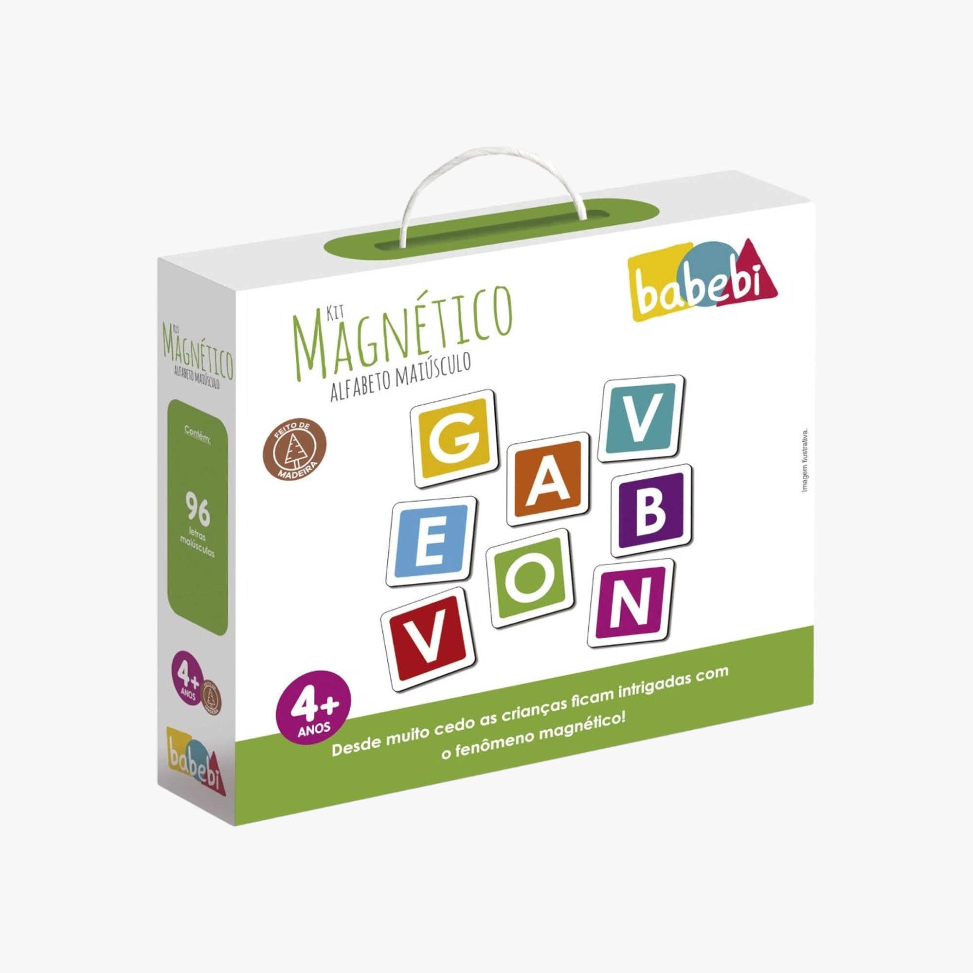 Kit Magnético Alfabeto Letras Maiúsculo
