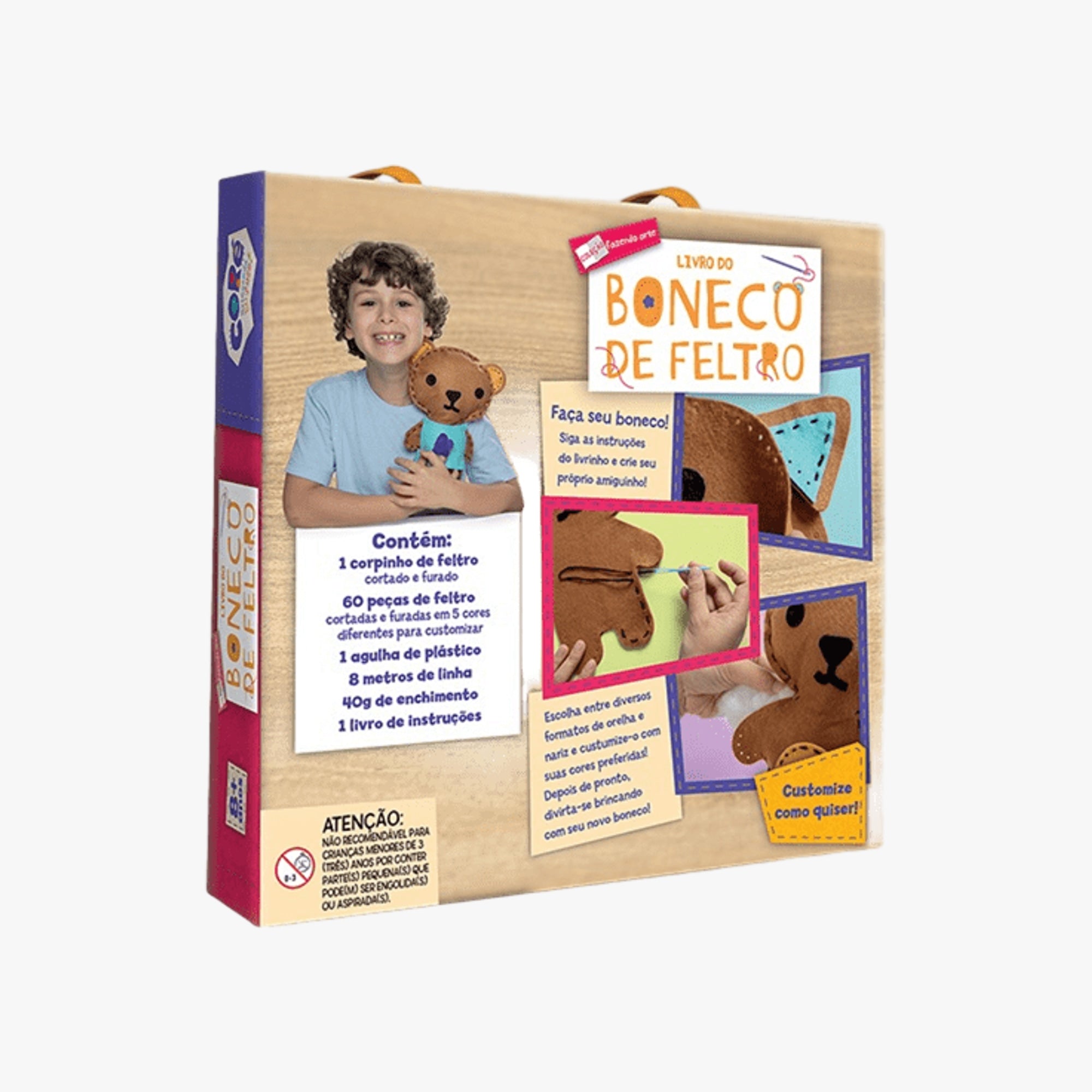 Brinquedo Fazendo Arte Livro Do Boneco De Feltro