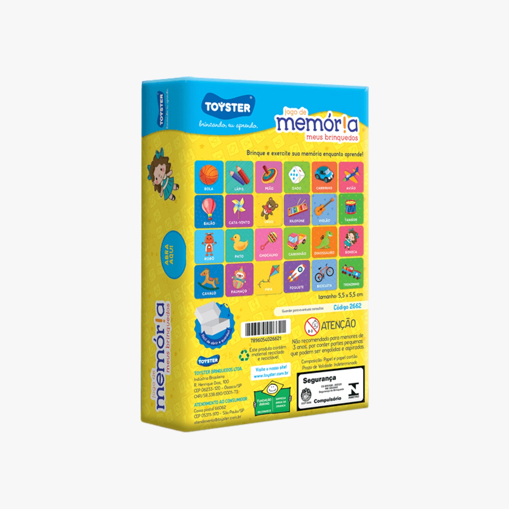 Jogo da Memória Meus Brinquedos