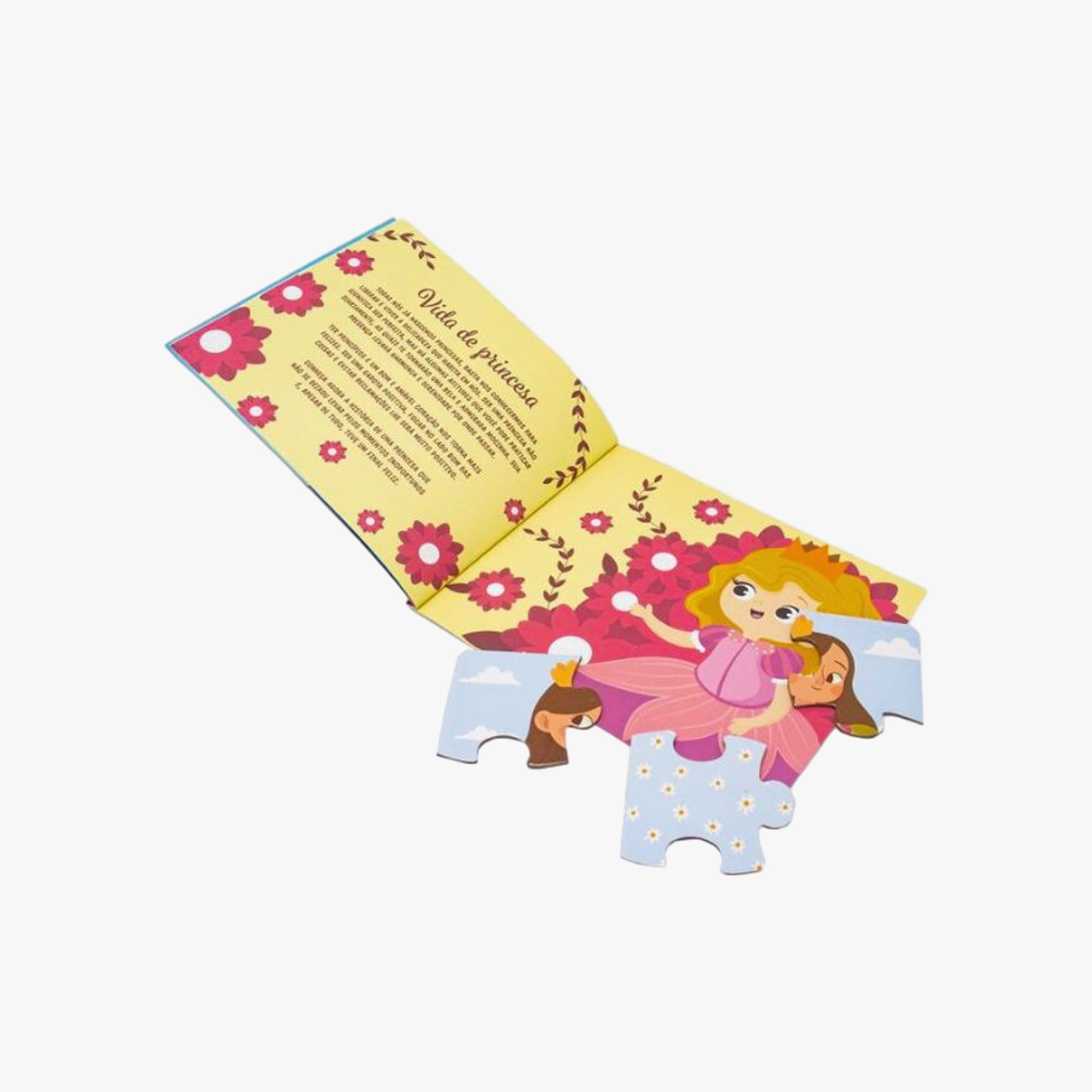 Kit Todo Livro Play Quebra-Cabeça e Livro Princesas