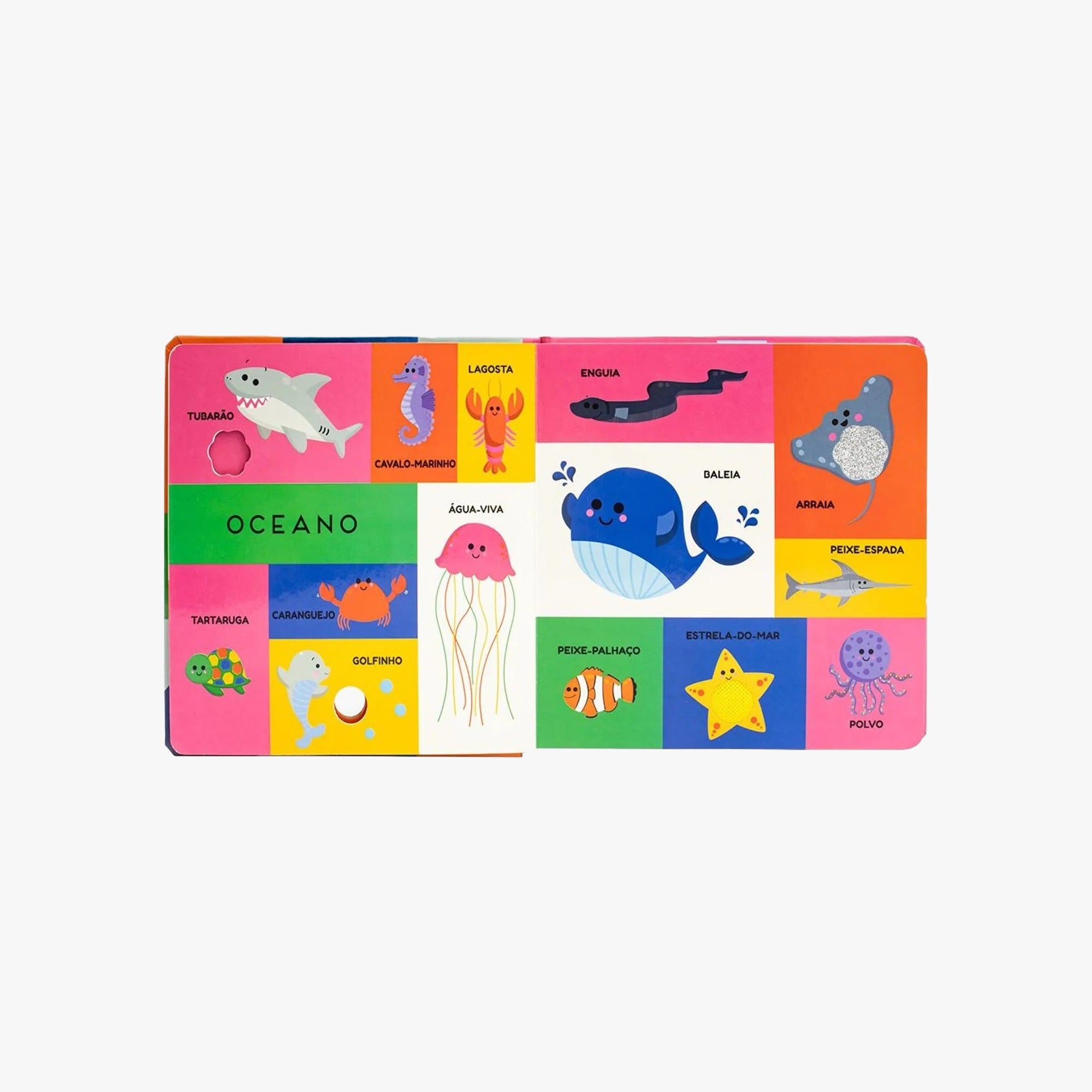 Livro 100 Primeiras Palavras Toque e Sinta Animais