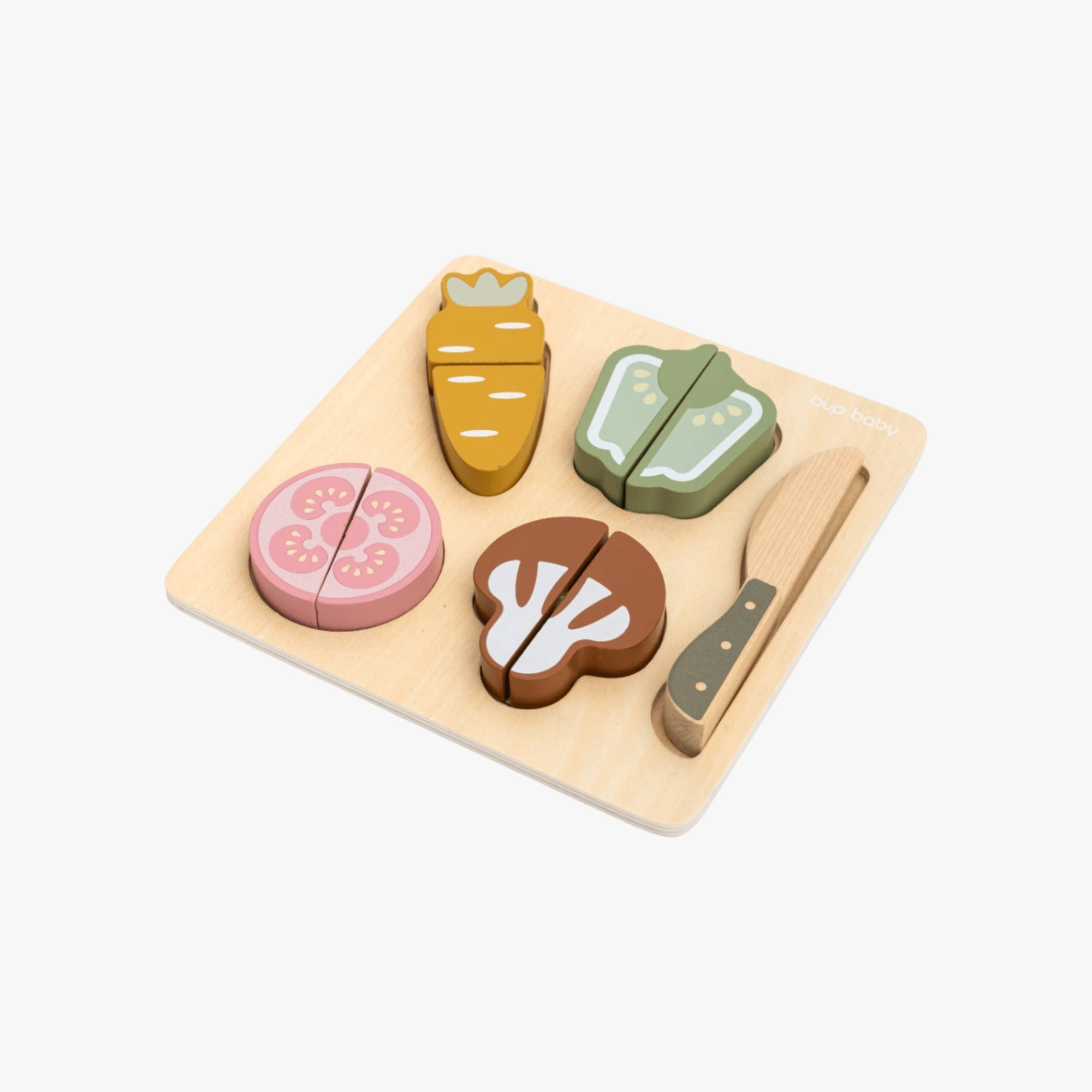 Brinquedo Kit Vegetais Velcro com Corte