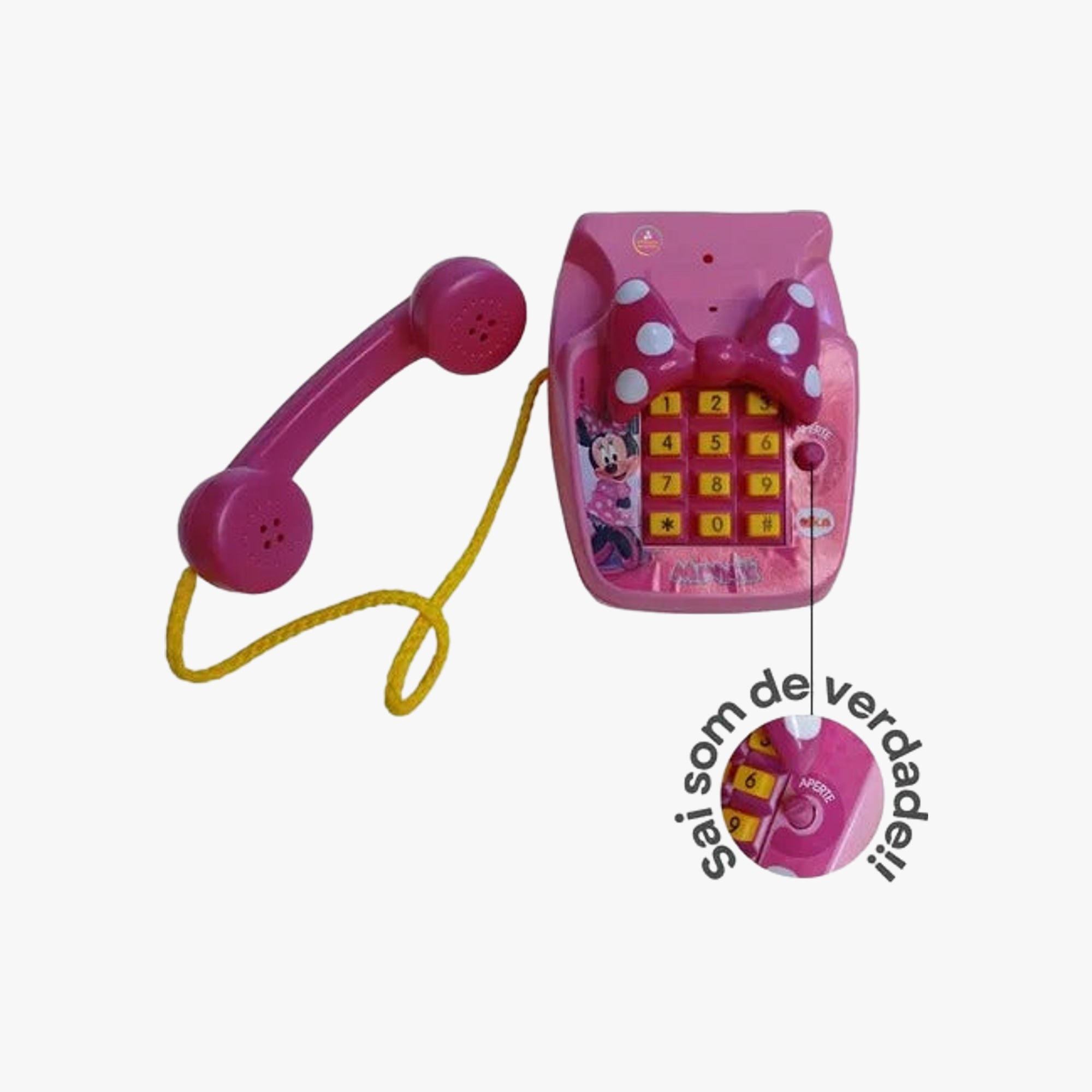Brinquedo Musical Telefone Sonoro Minnie