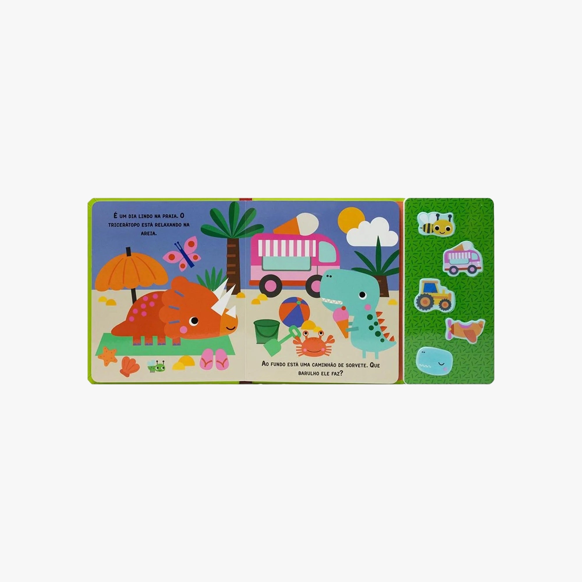 Livro Sonoro e Aventuras Dinossauros
