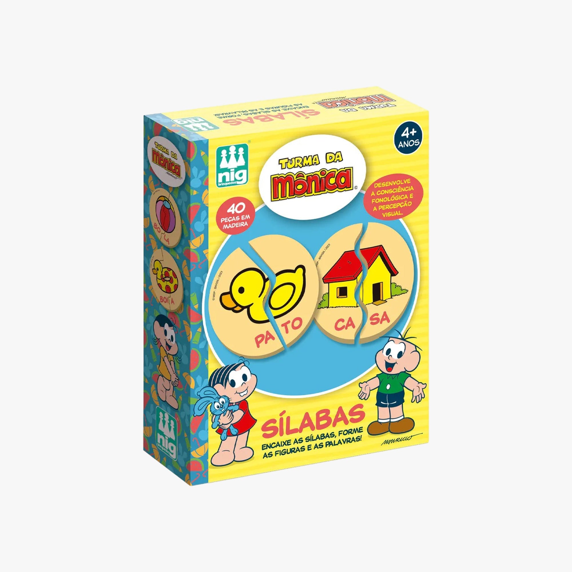 Jogo Educativo Sílabas Turma da Mônica Nig