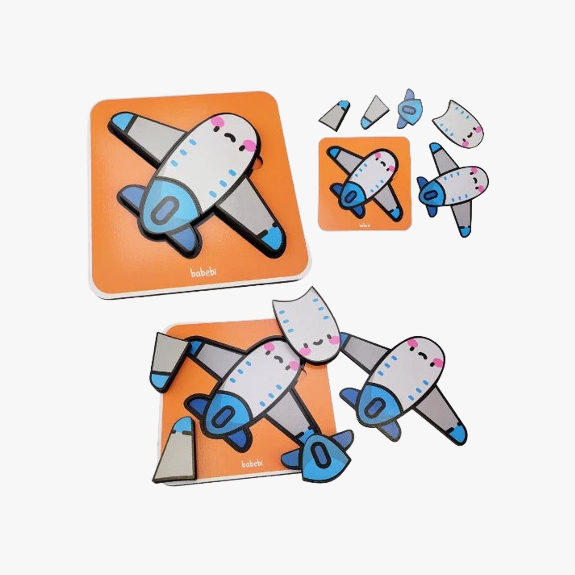 Quebra-Cabeça 4 Partes Avião