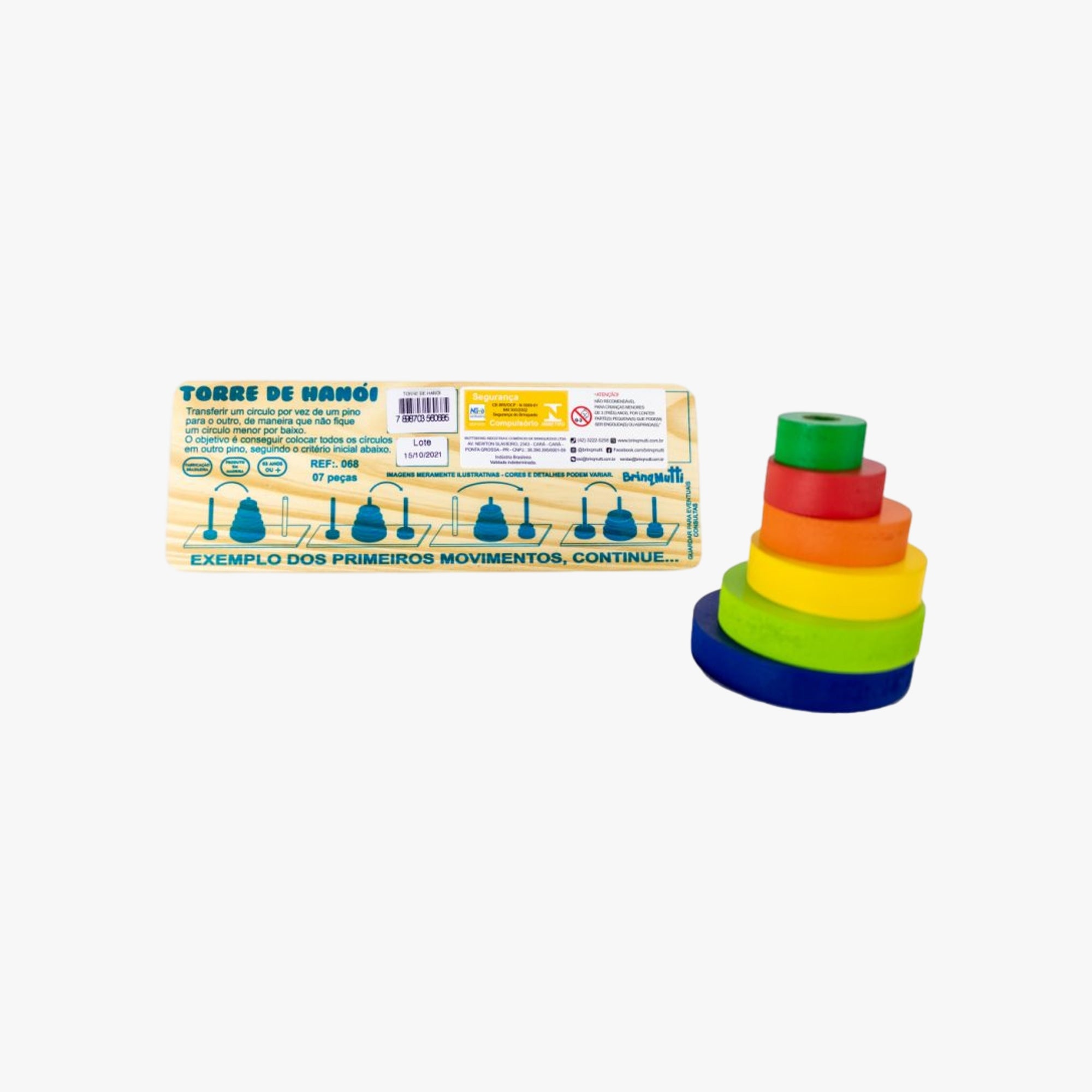 Brinquedo Educativo Torre de Hanói