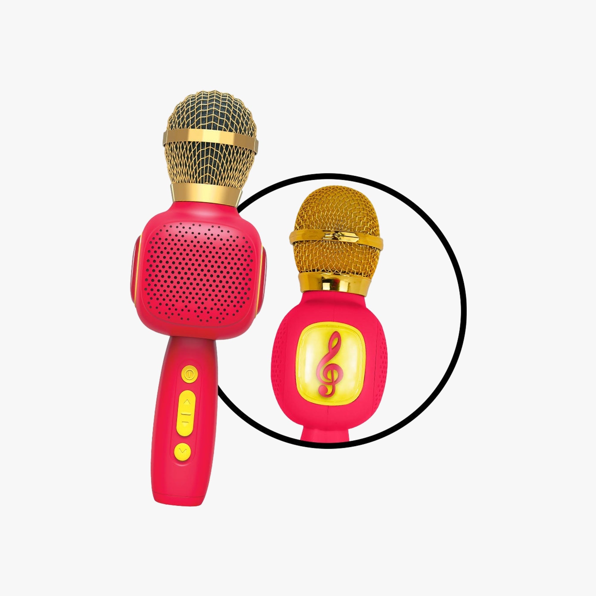 Microfone Karaokê Infantil Vermelho