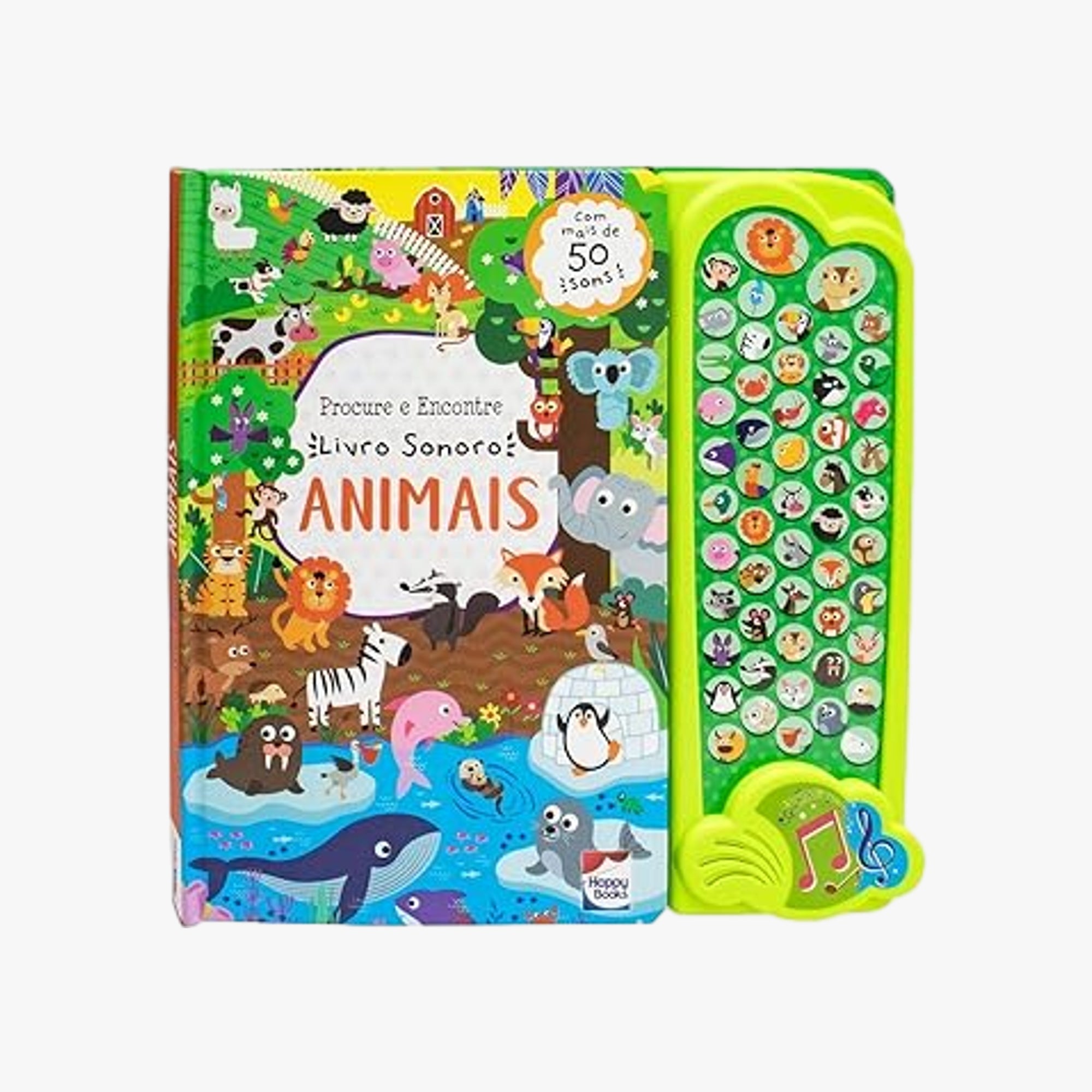 Procure e Encontre Livro Sonoro Animais