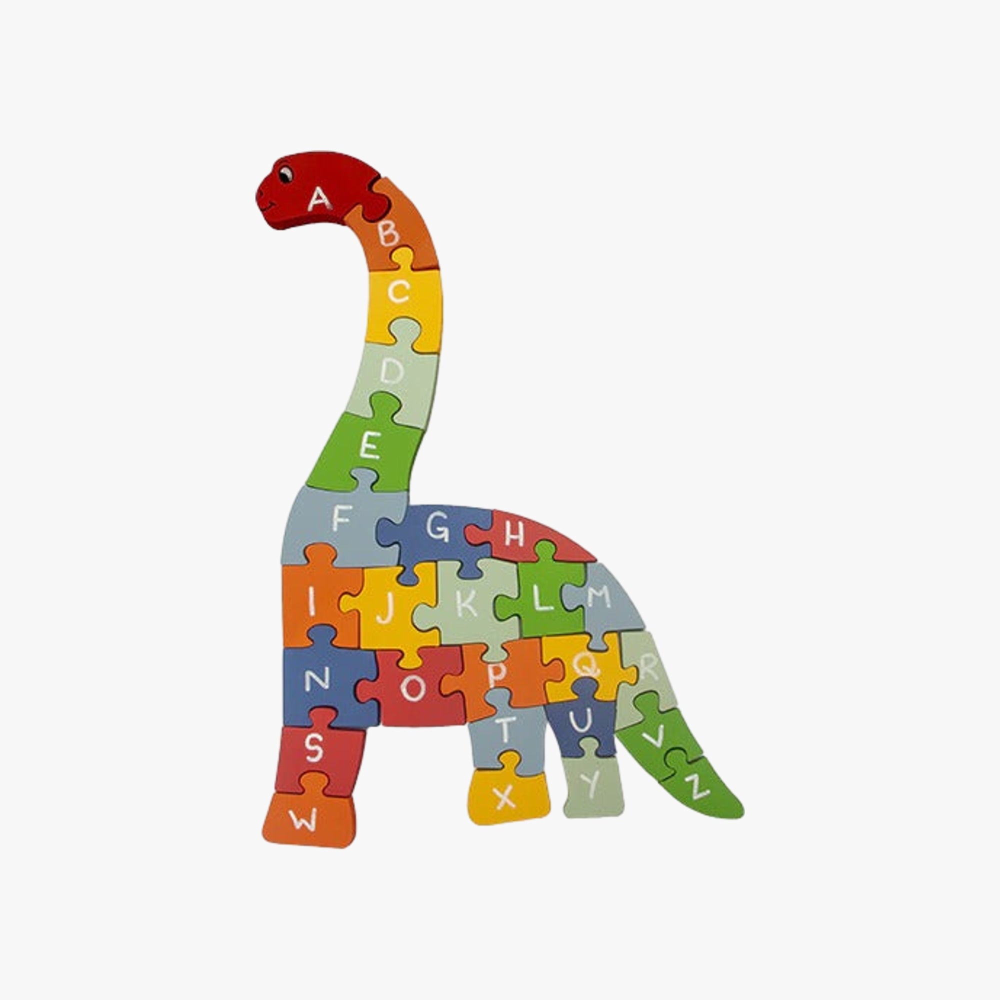 Quebra-Cabeça Gigante Dinossauro com Alfabeto e Números