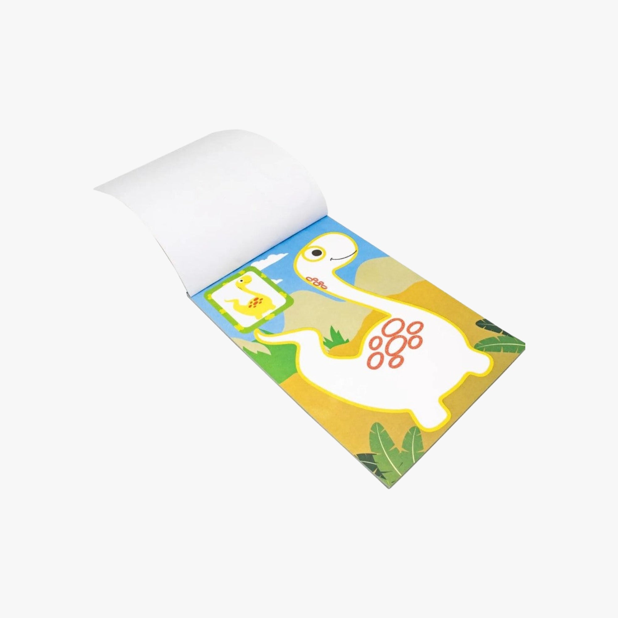 Livro-pad de colorir com Glitter: Dinossauros
