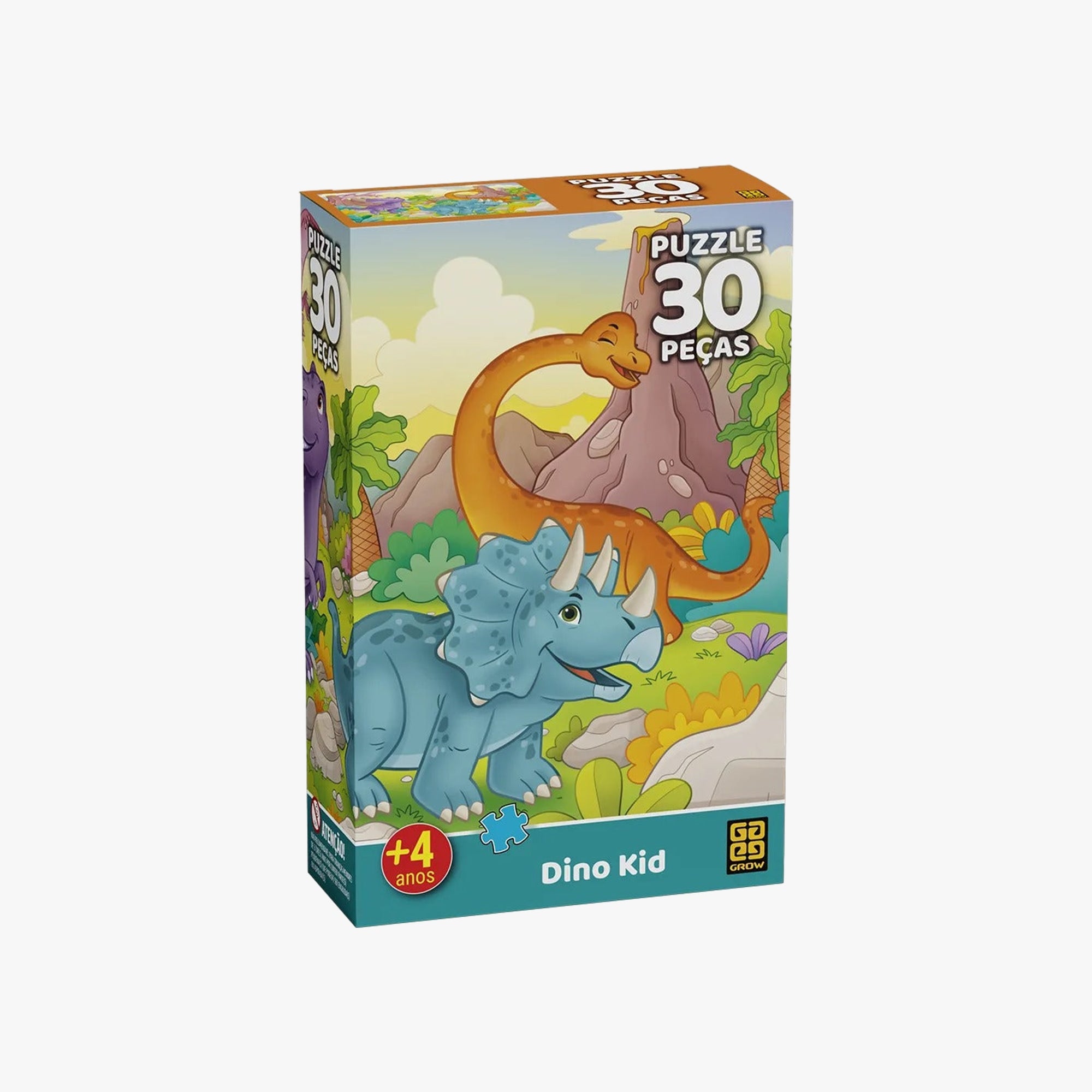 Quebra-Cabeça Dino Kid 30 Peças