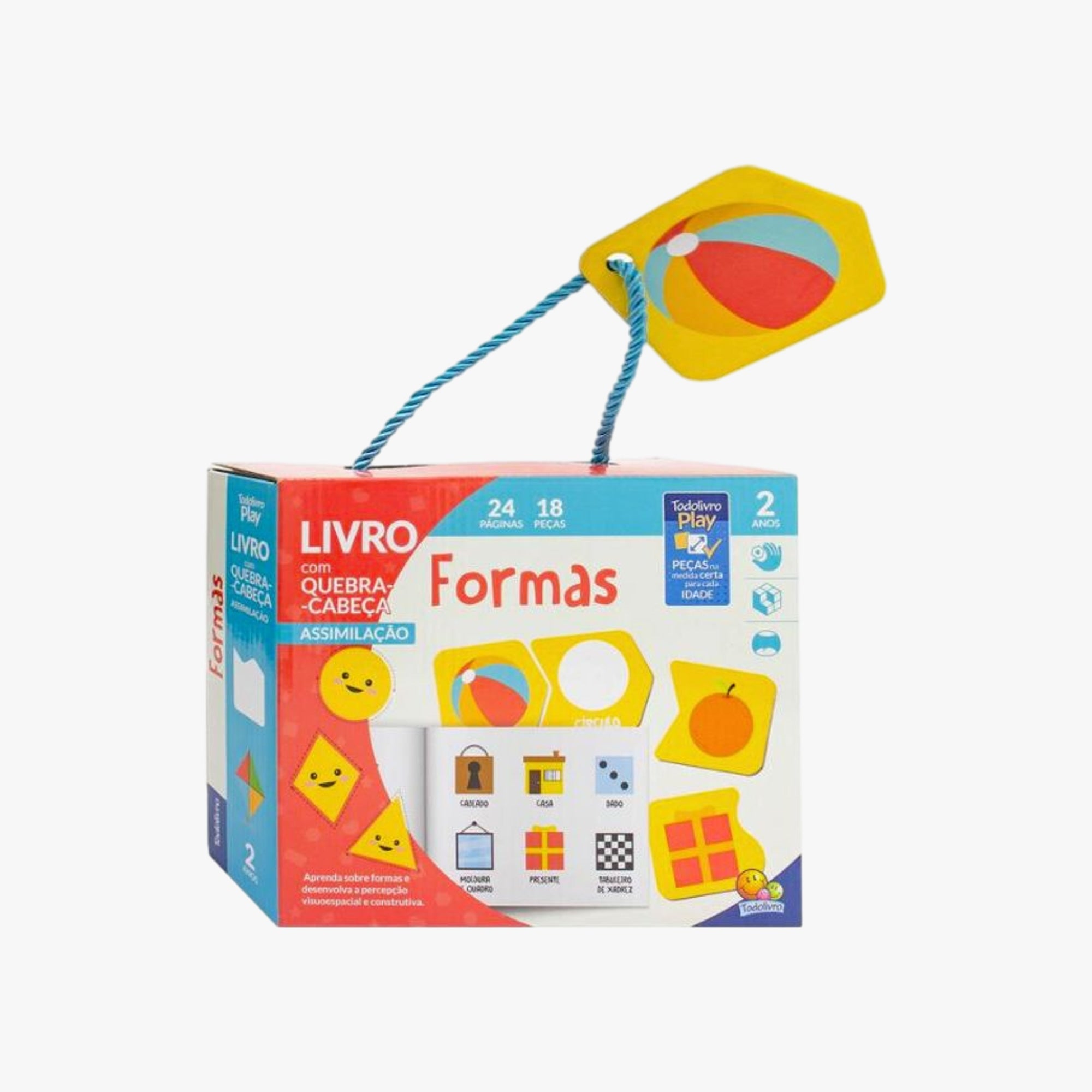 Kit Quebra-Cabeça e Livro Formas