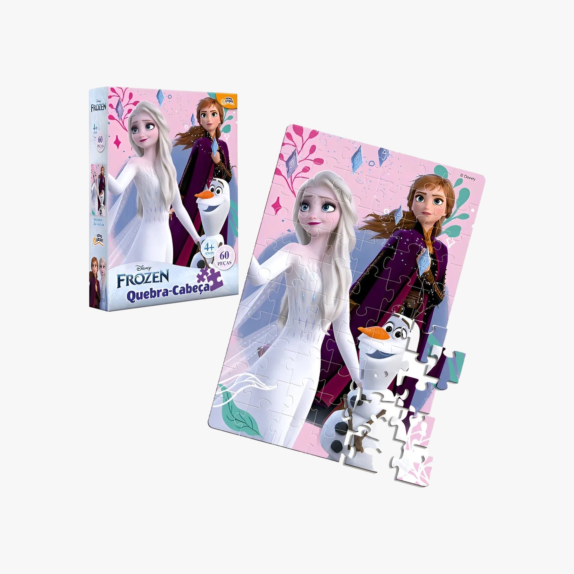 Quebra-Cabeça Infantil Frozen 60 Peças