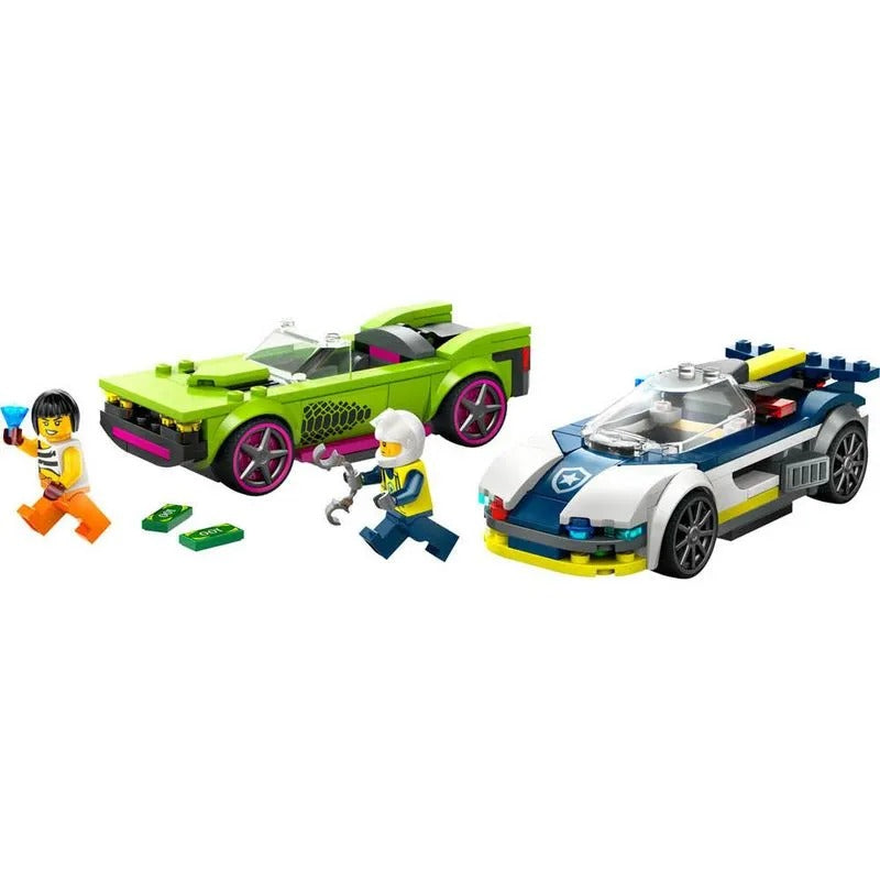 Lego Perseguição de Carro da Policia e Muscle Car