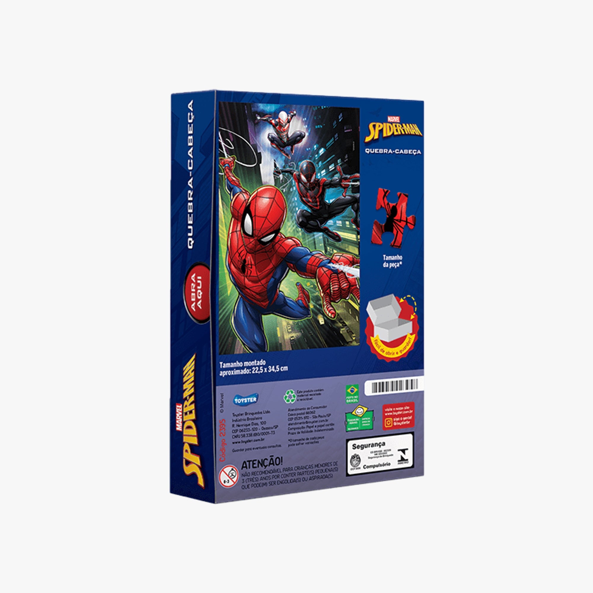 Quebra-Cabeça do Homem Aranha 100 Peças Toyster