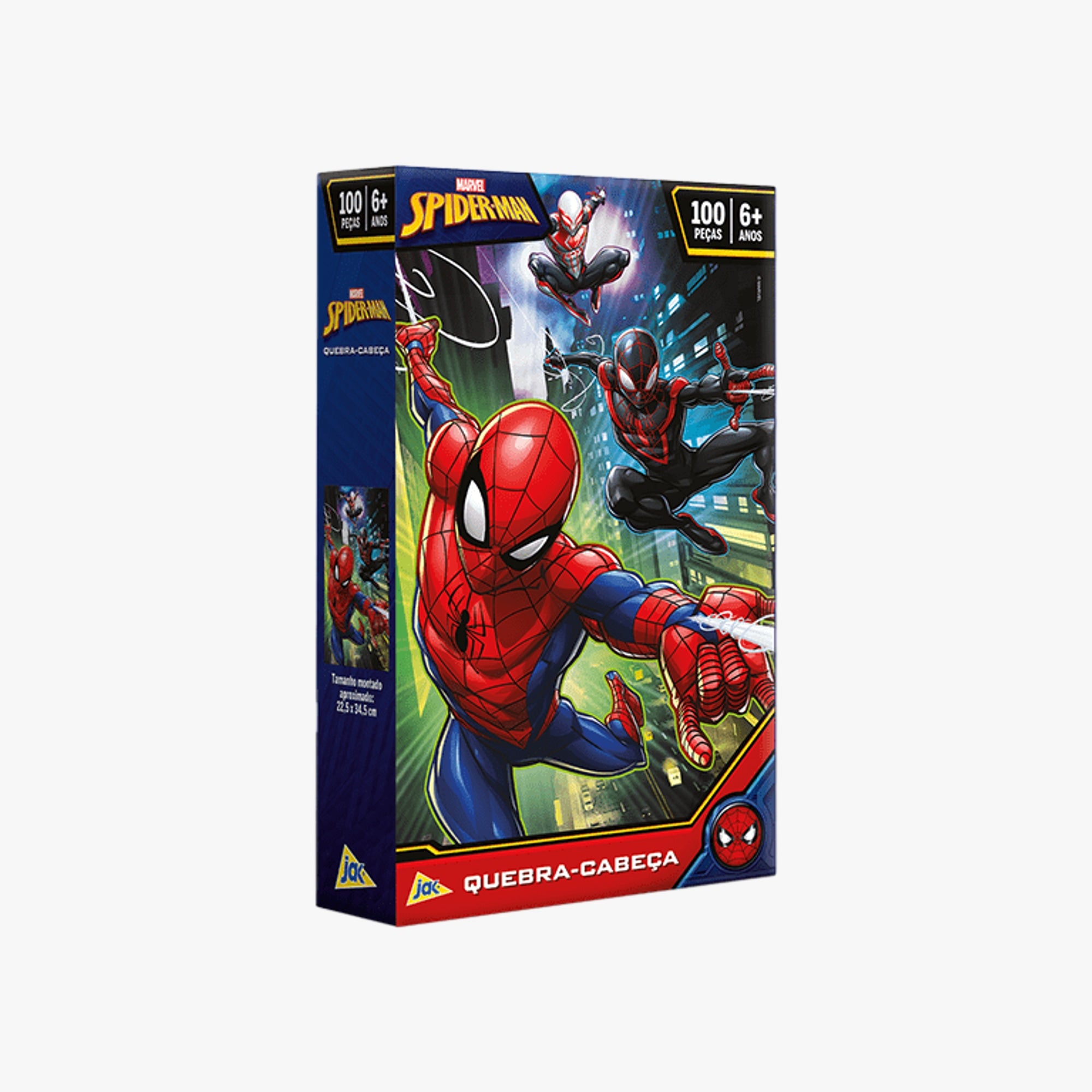 Quebra-Cabeça do Homem Aranha 100 Peças Toyster