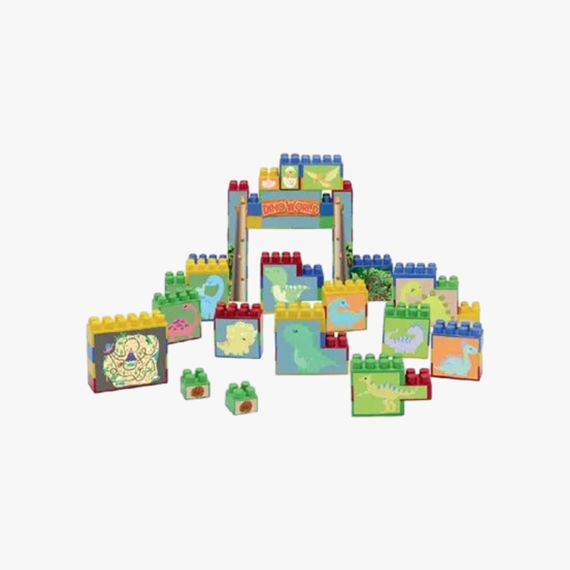 Maleta Blocos de Montar Dino World