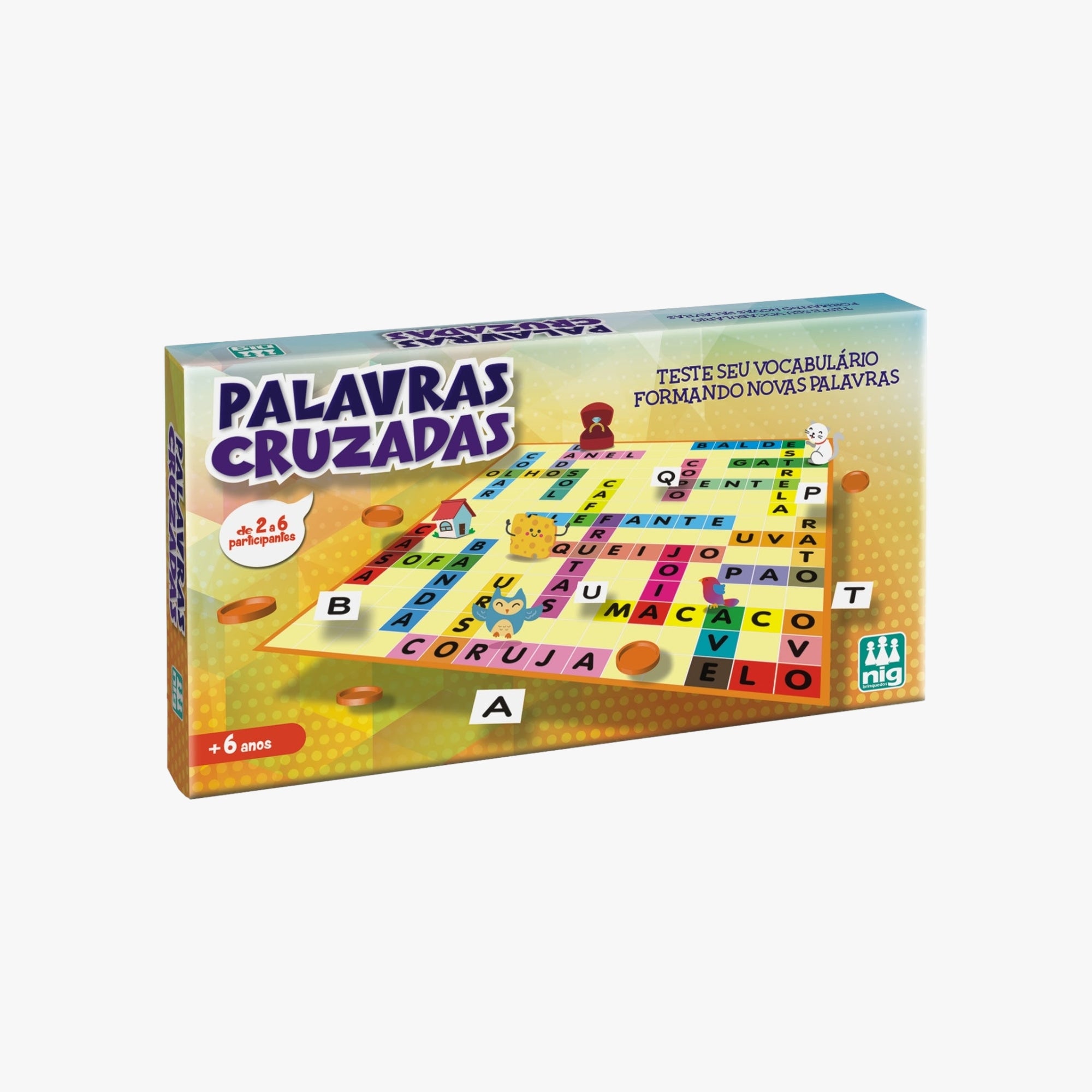 Jogo de Tabuleiro Palavras Cruzadas Nig