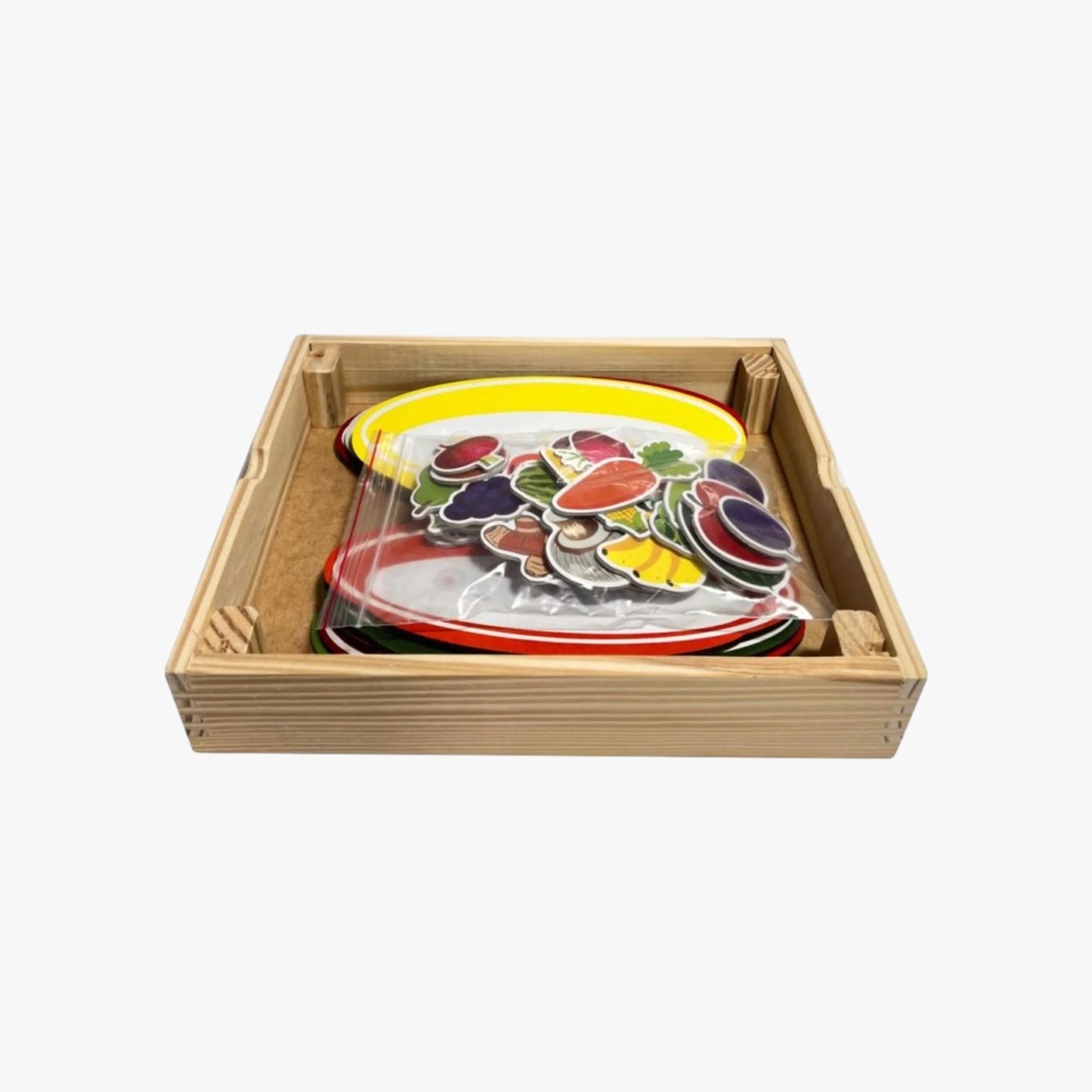 Brinquedo Educativo Pratinhos com Velcro - Crec-Crec